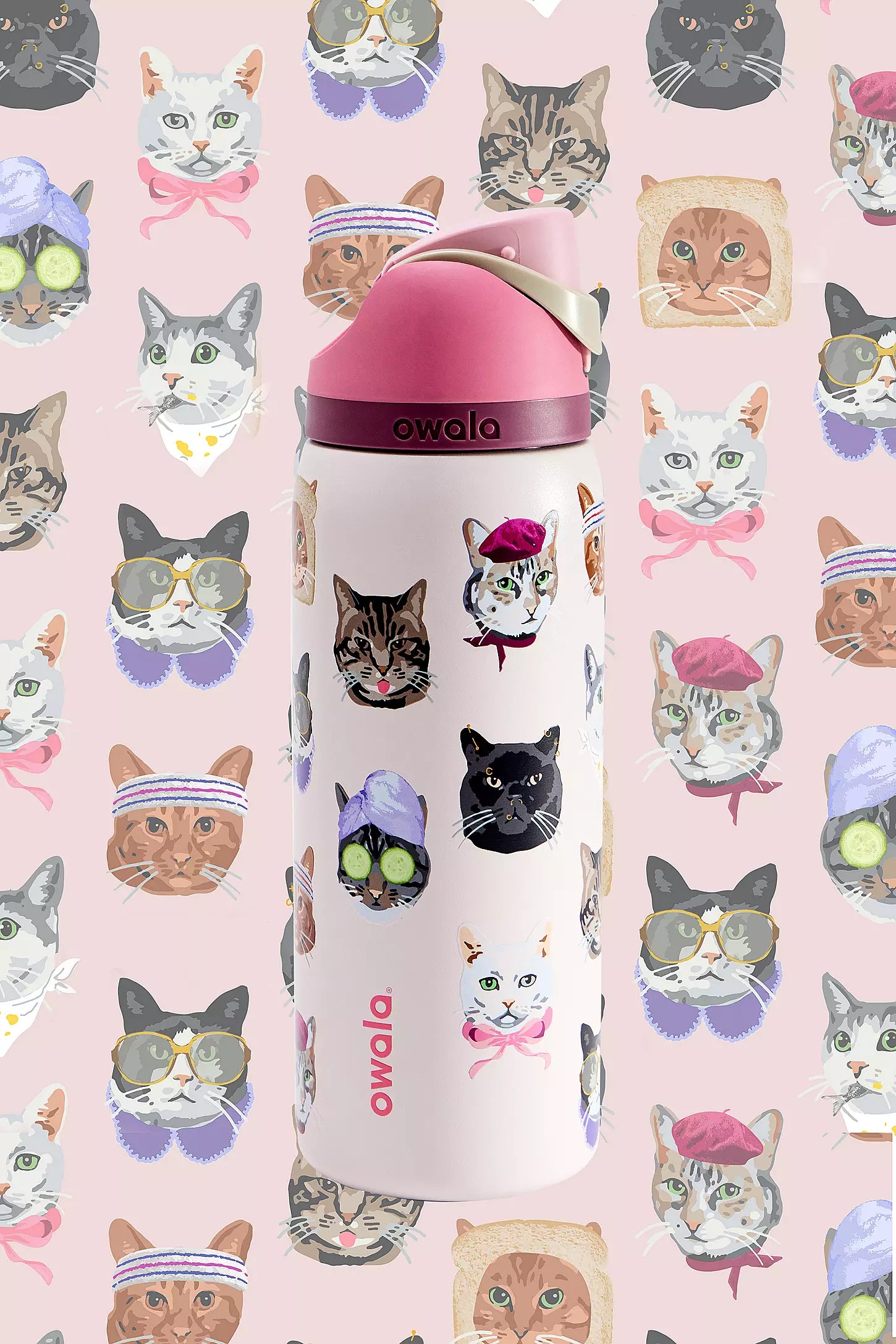 Owala Free Sip 32oz Water Bottle (Catowala)