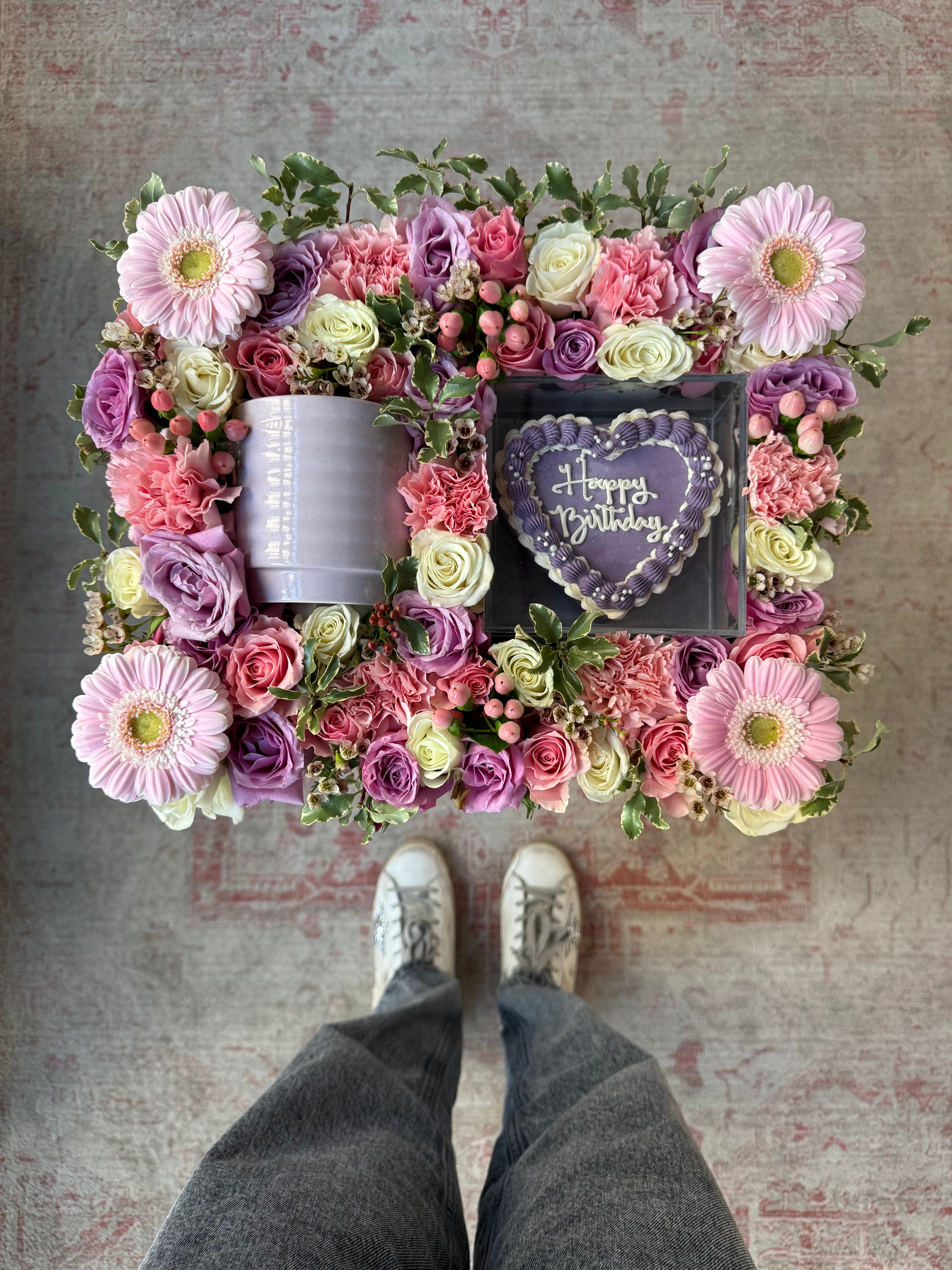 Pretty Purple Birthday Tray