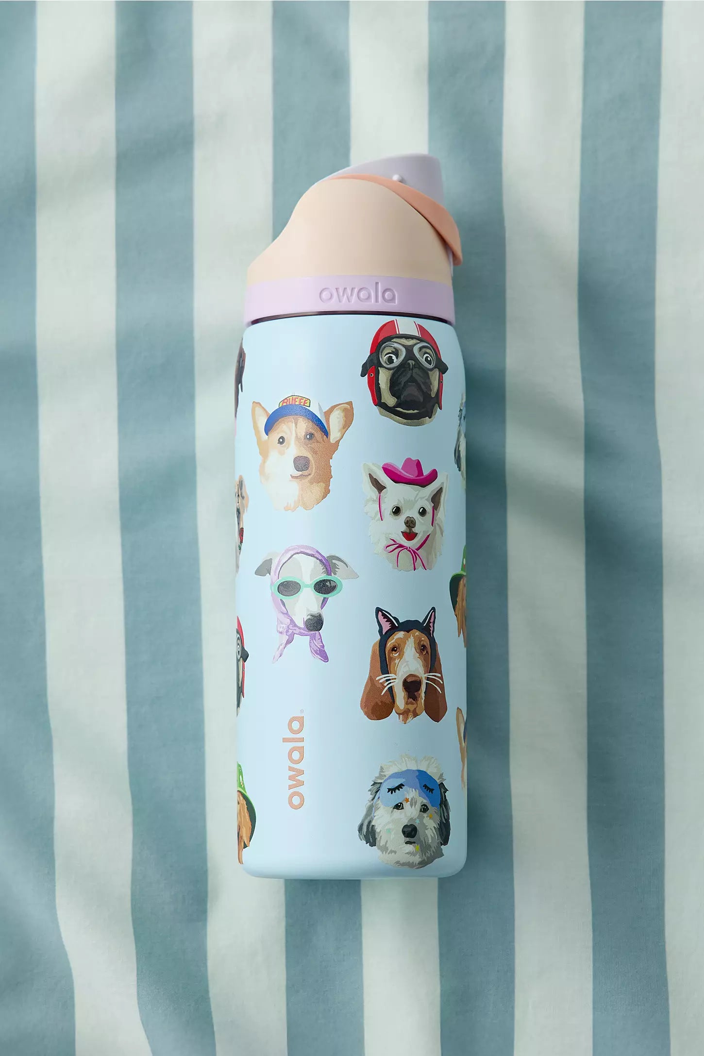 Owala Free Sip 32oz Water Bottle (Dog Collage)