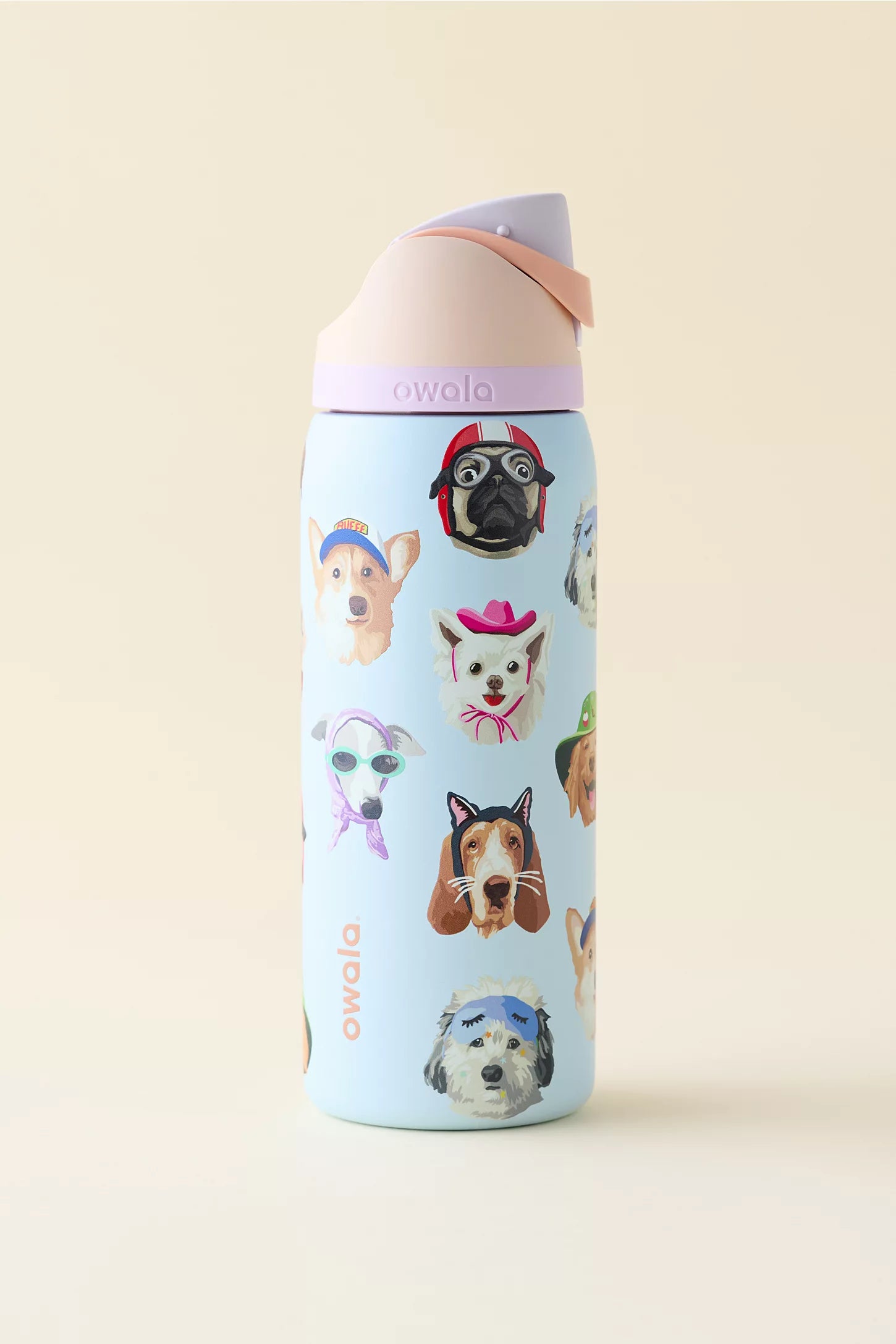 Owala Free Sip 32oz Water Bottle (Dog Collage)