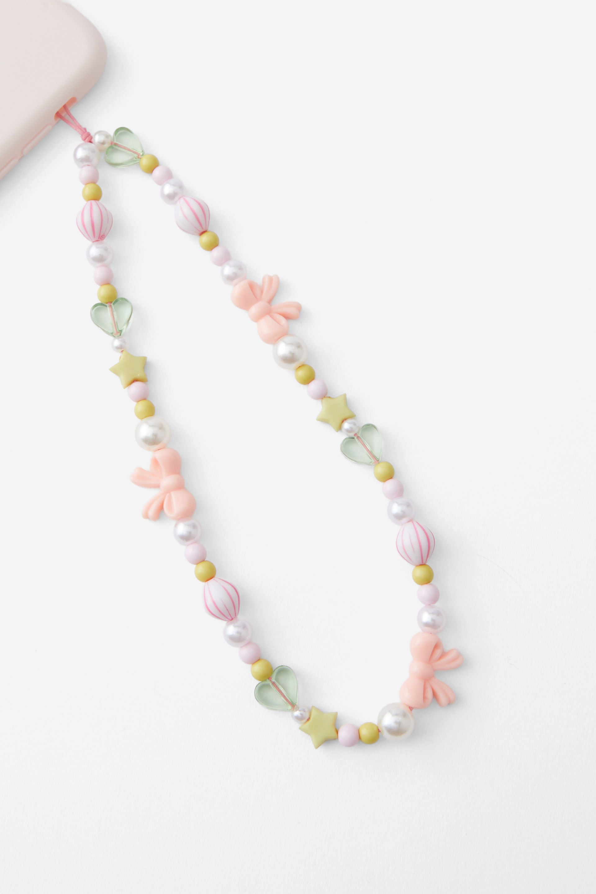 Pastel Pearls & Bows Phone Hanger