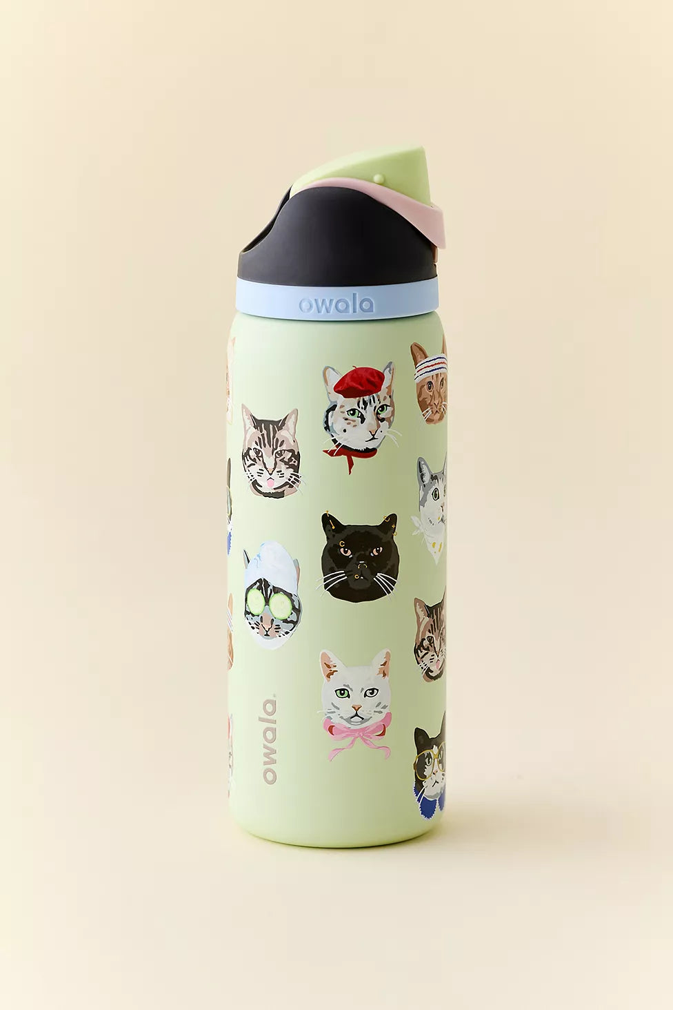 Owala Free Sip 32oz Water Bottle (Cat Collage)