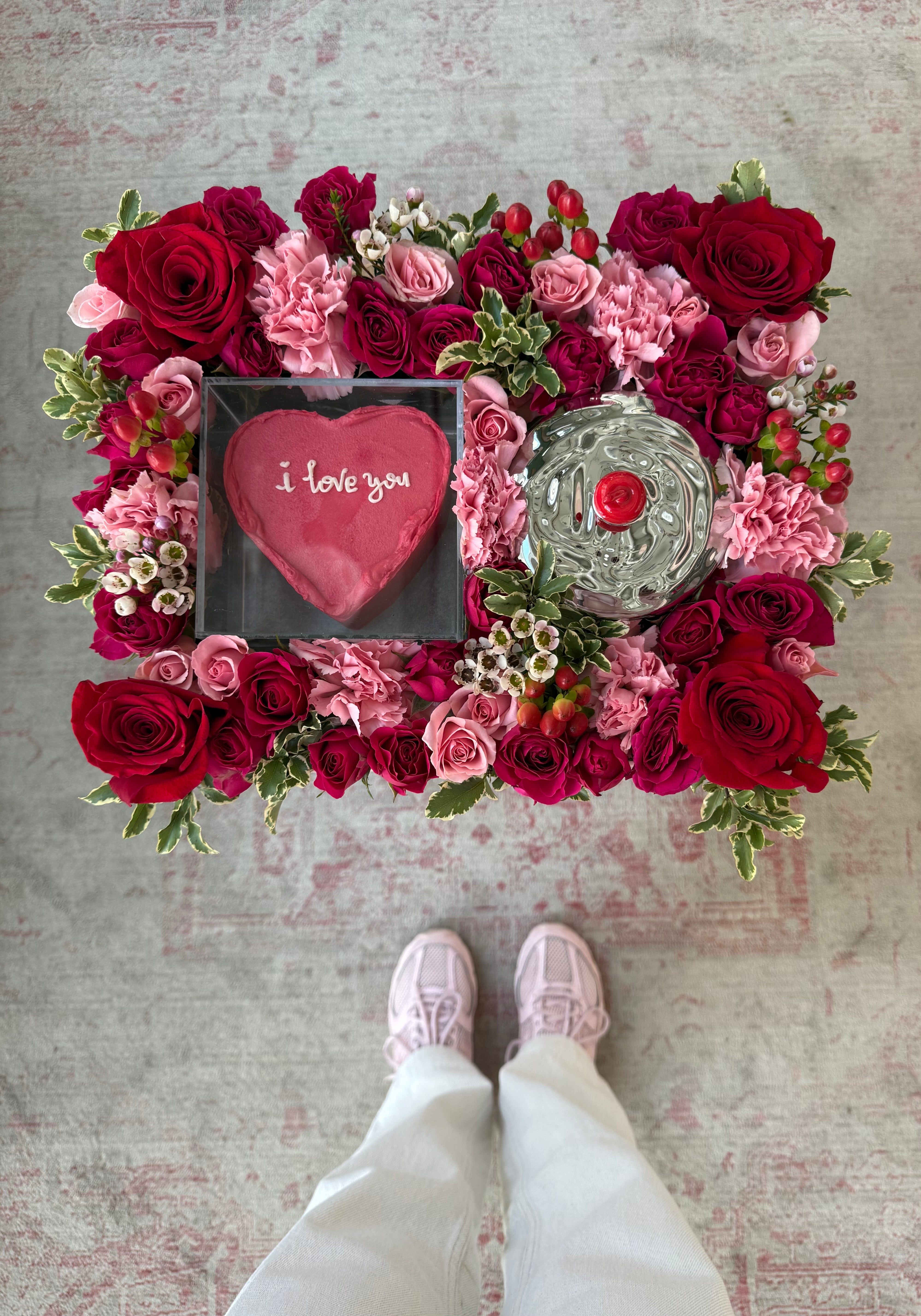 Chrome Candle Love Tray