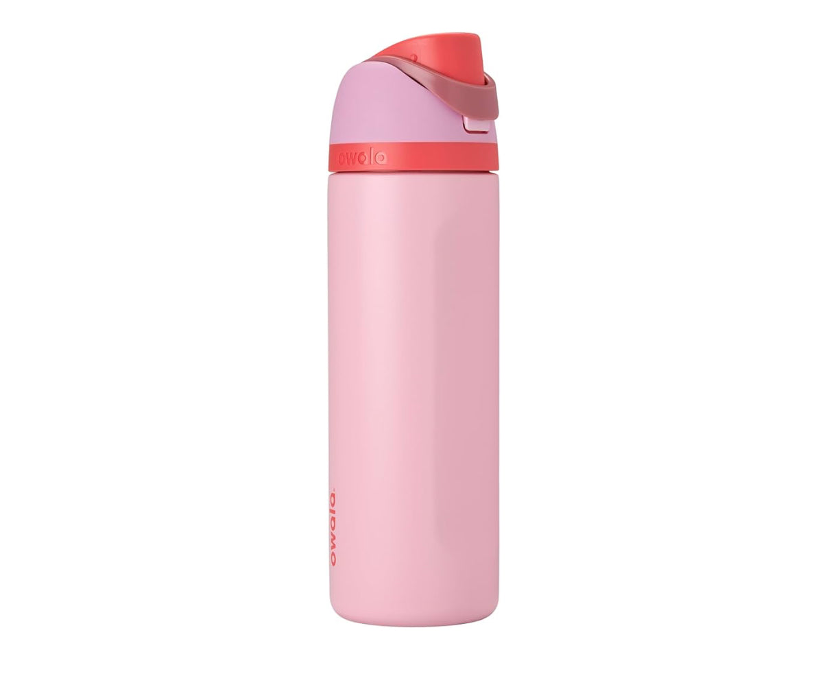 Owala Free Sip 24oz Water Bottle (Angel Food)