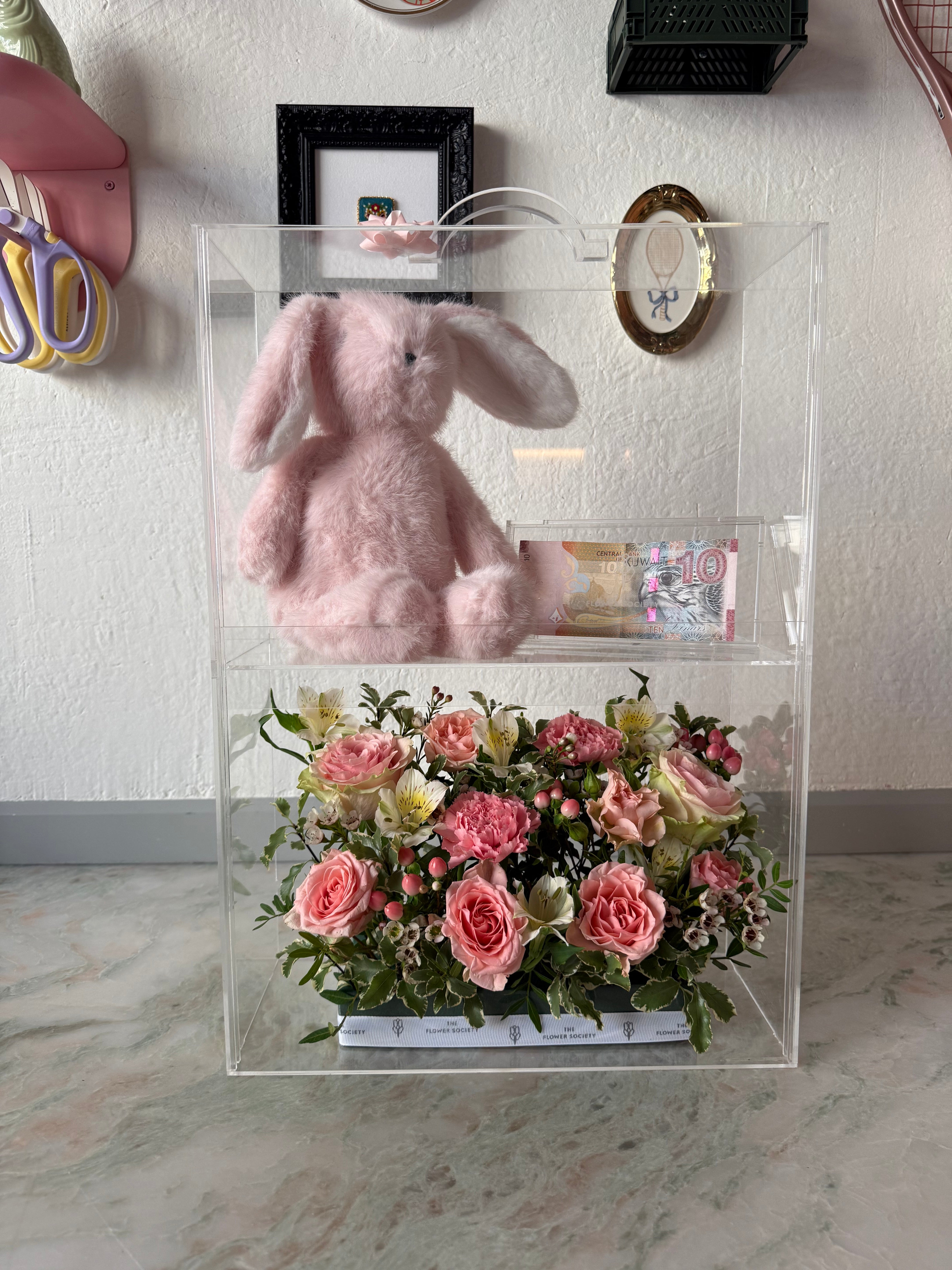 Baby Girl Newborn Box (with Flower & Cash)