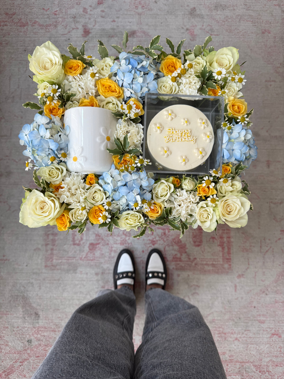 Daisy Crush Mug Birthday Tray