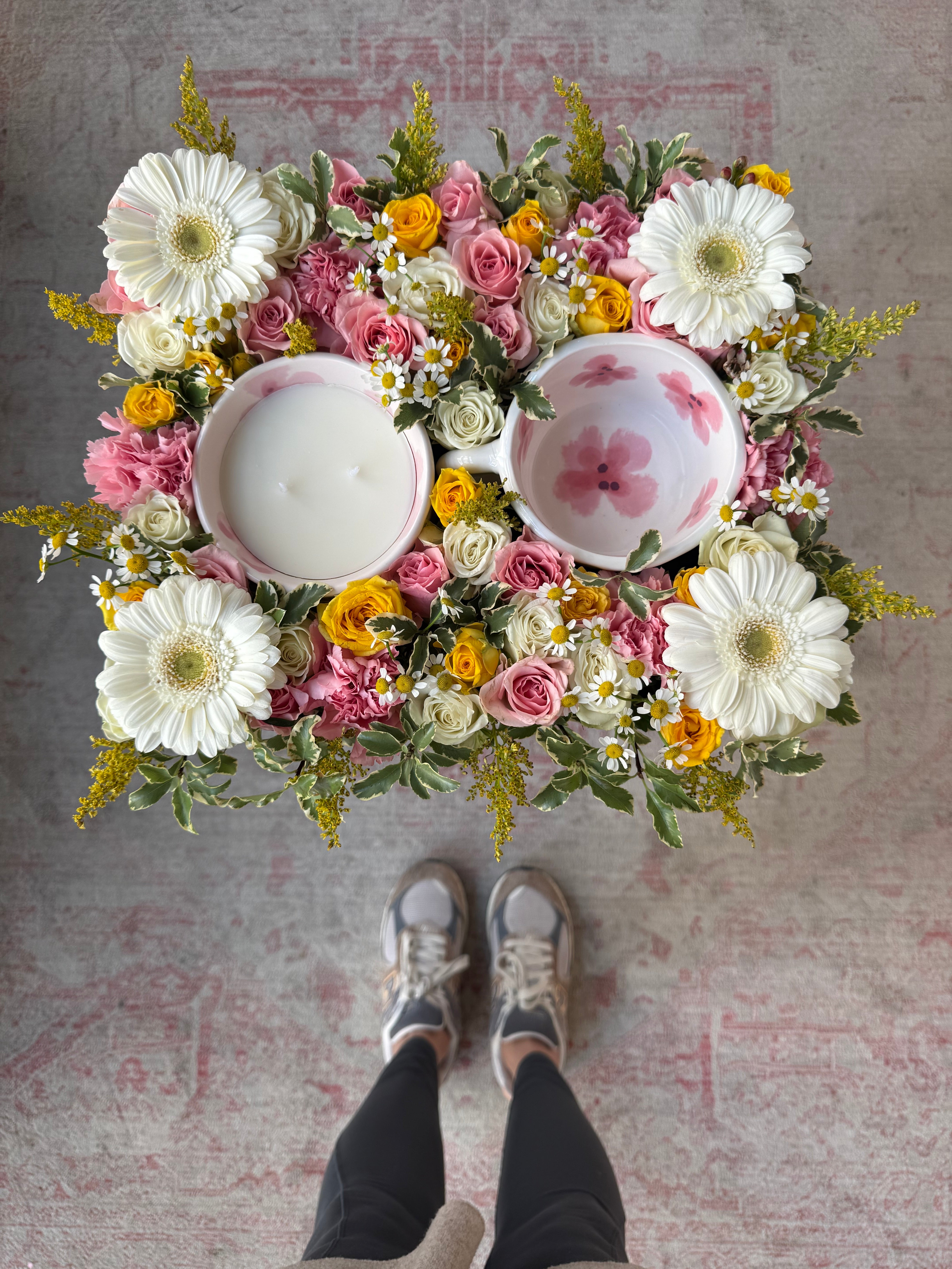 Daisy Crush Combo Birthday Tray (w/ Mug & Candle)