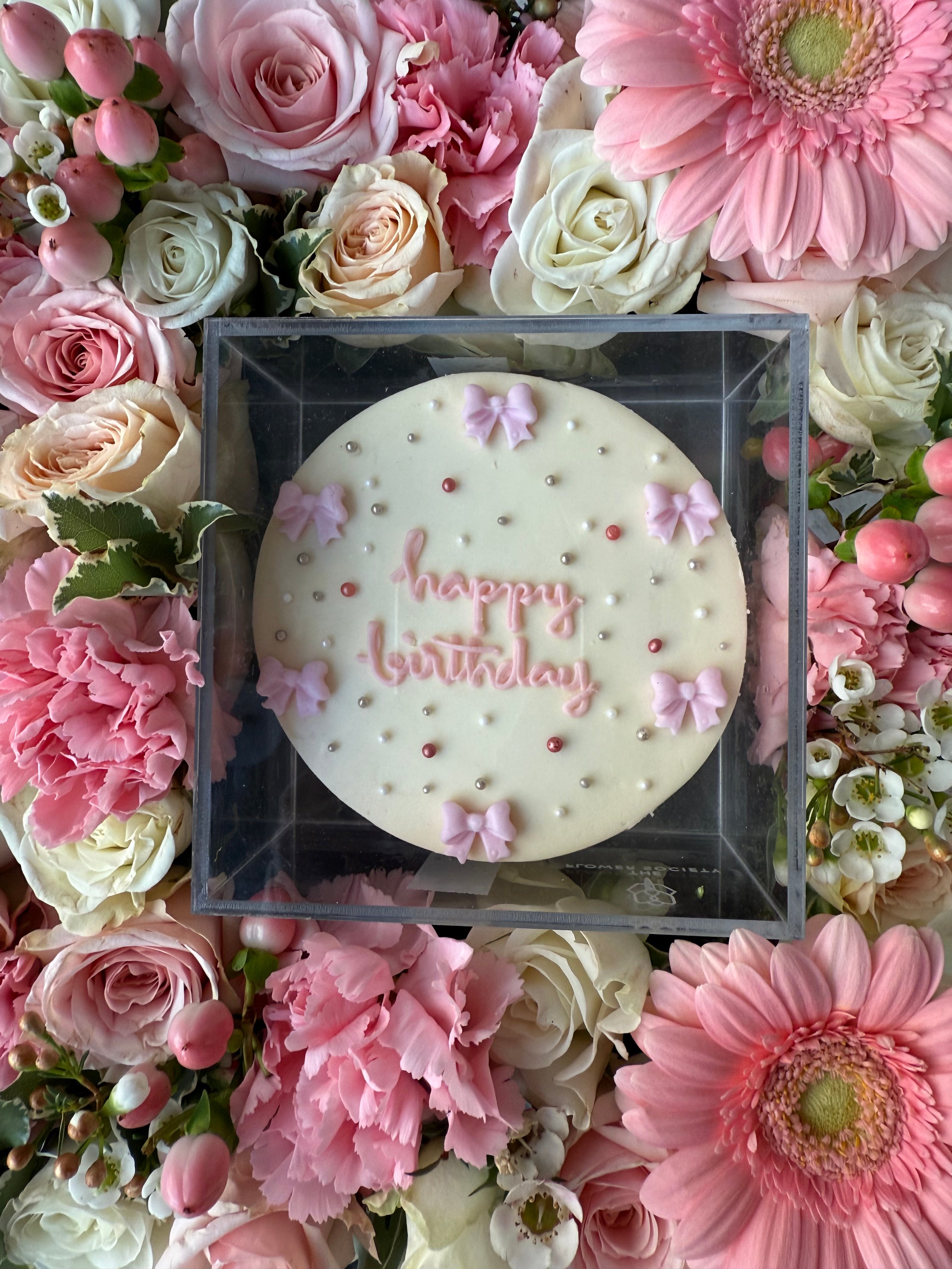Bowtastic Birthday Tray (w/ Pearly White Mug)
