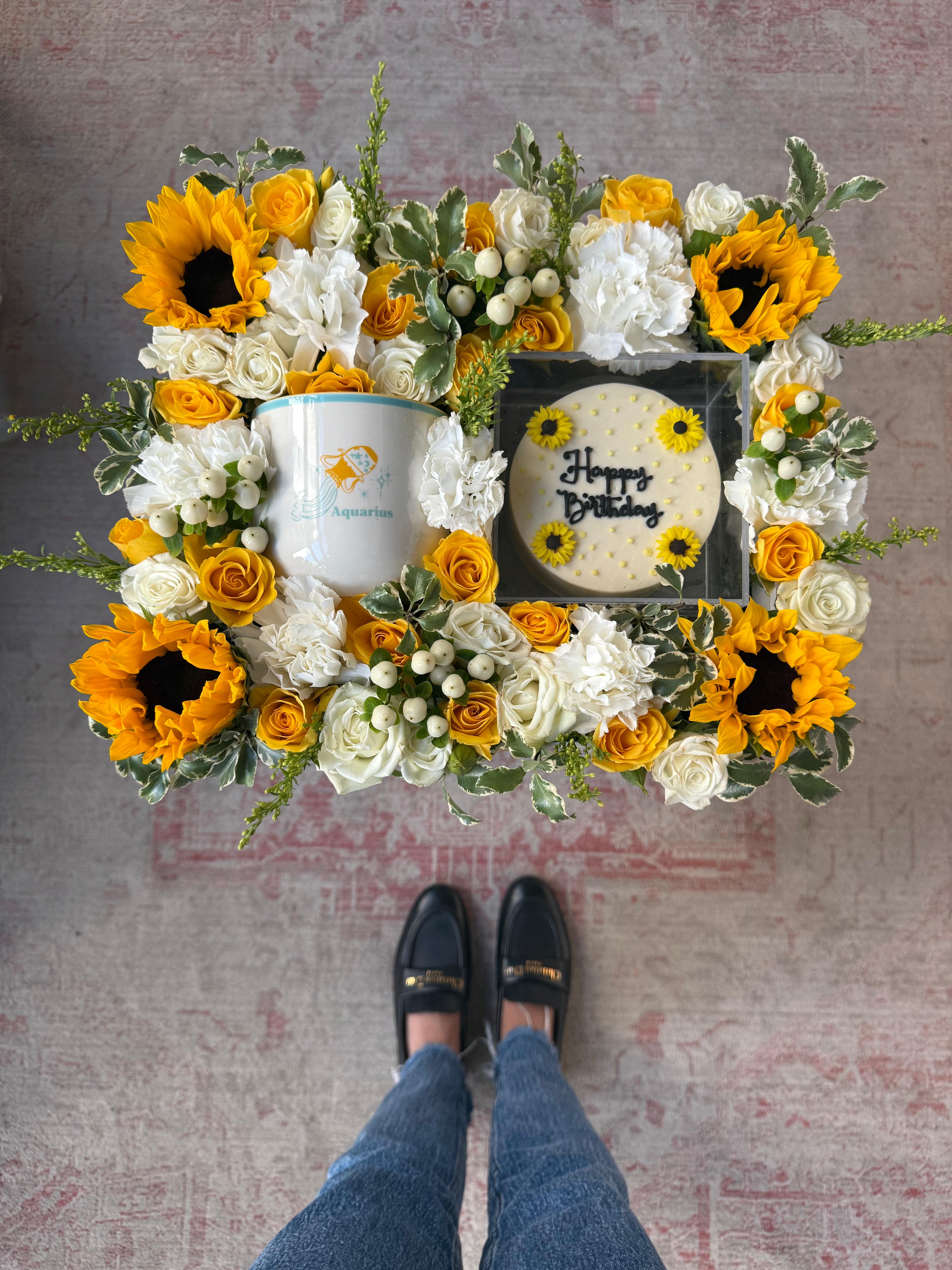 Aquarius Love Birthday Tray