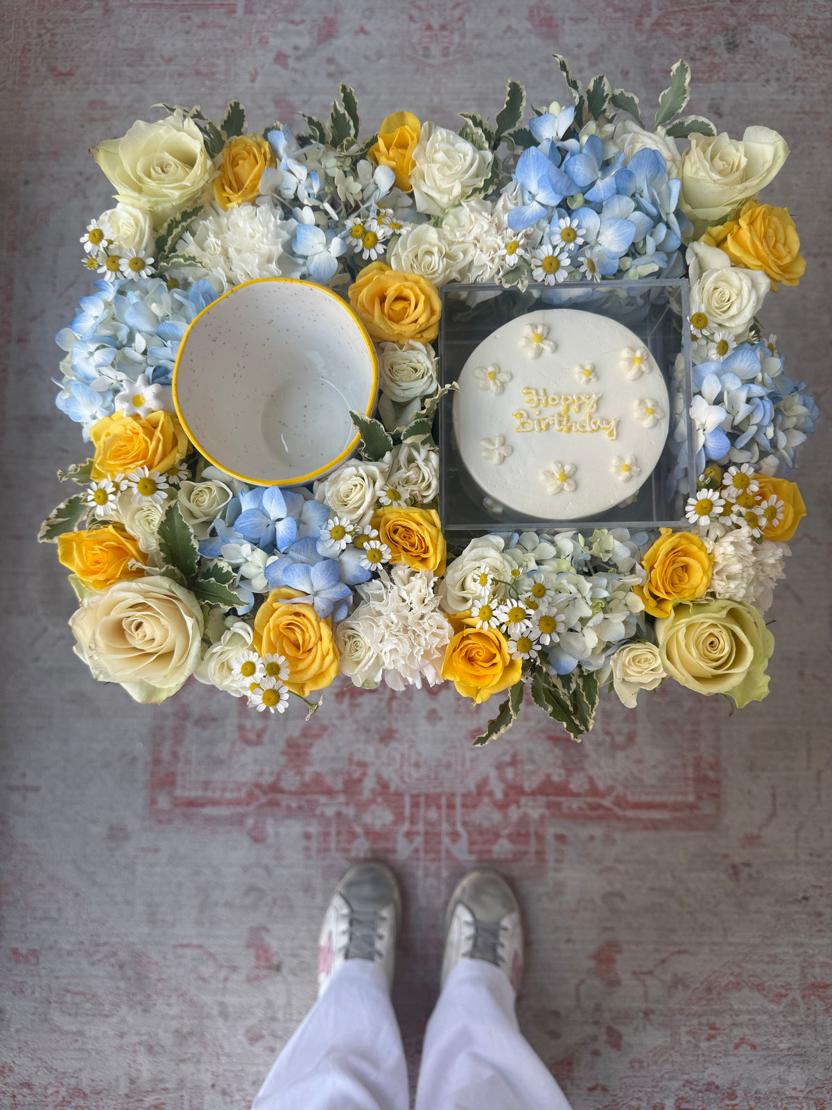 Daisy Crush Mug Birthday Tray