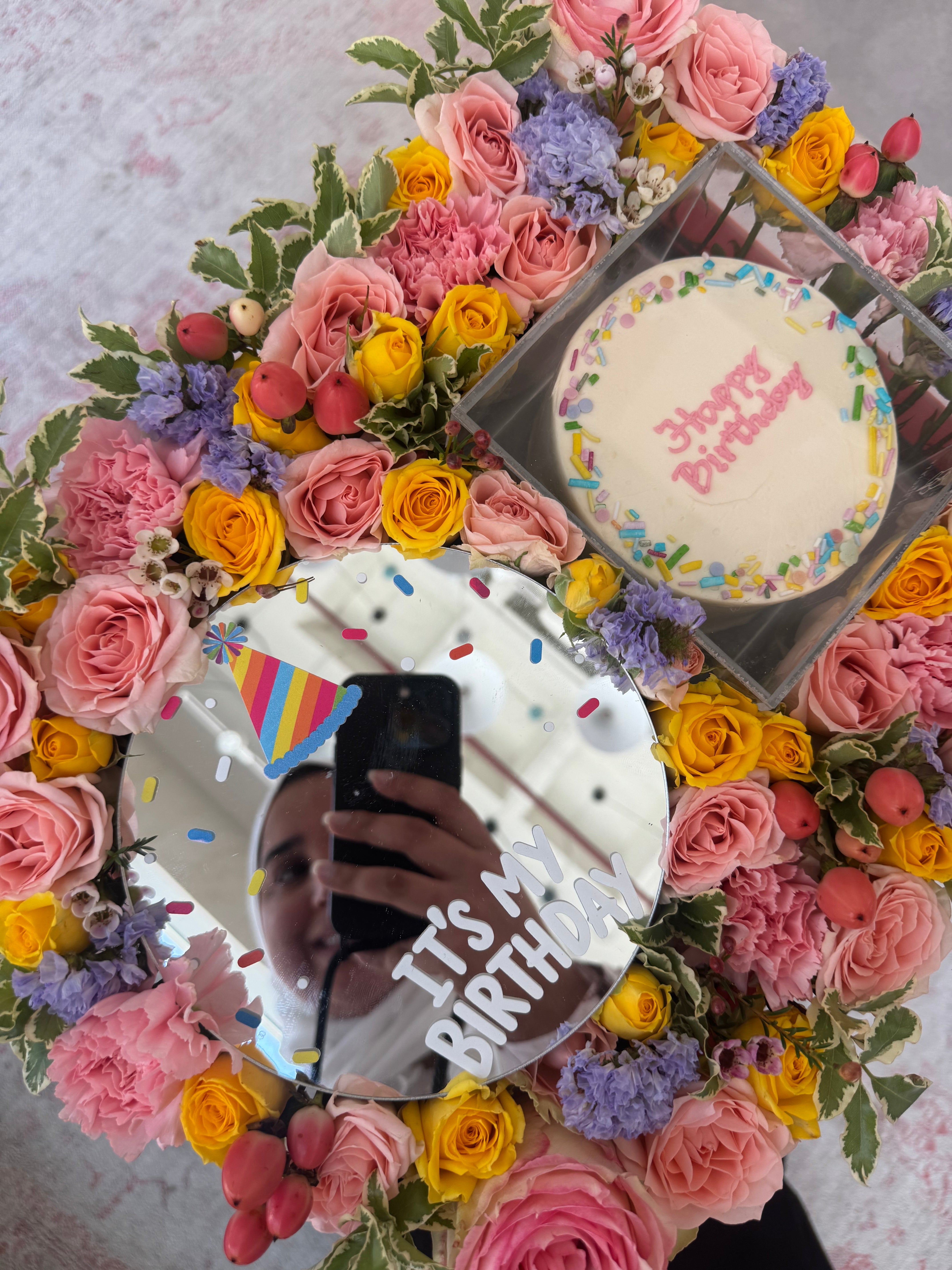 It's My Birthday Tray with Mirror