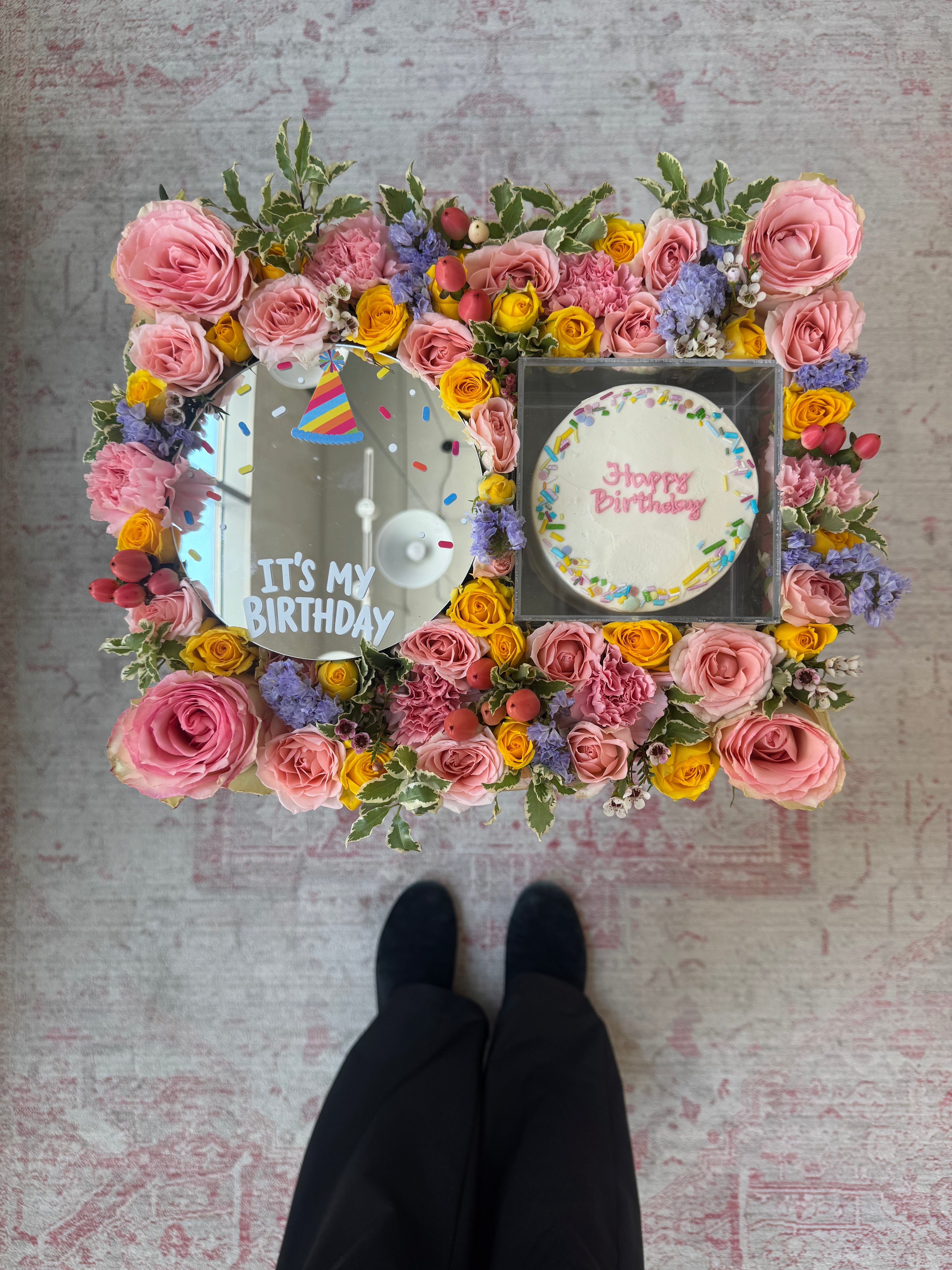 It's My Birthday Tray with Mirror