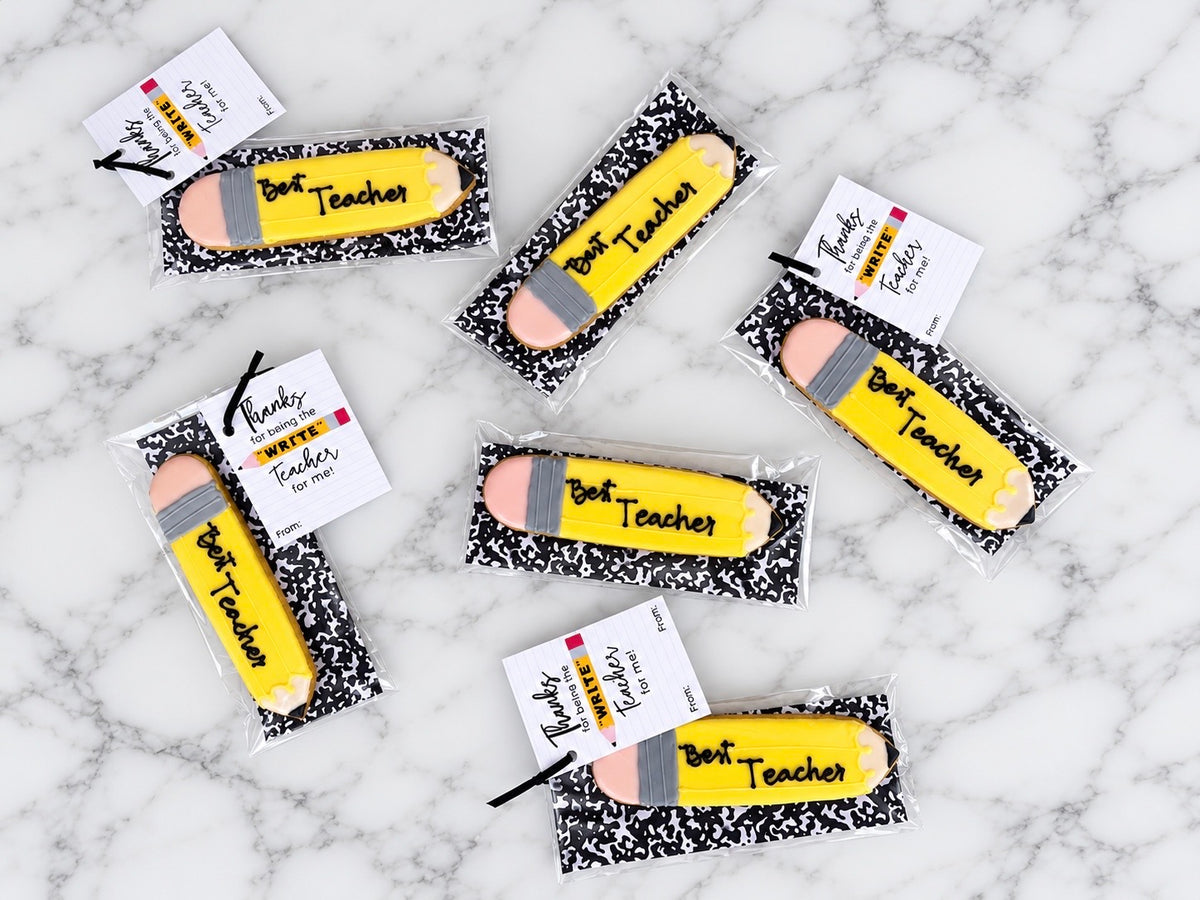 Teacher’s Day Pencil Sugar Cookies