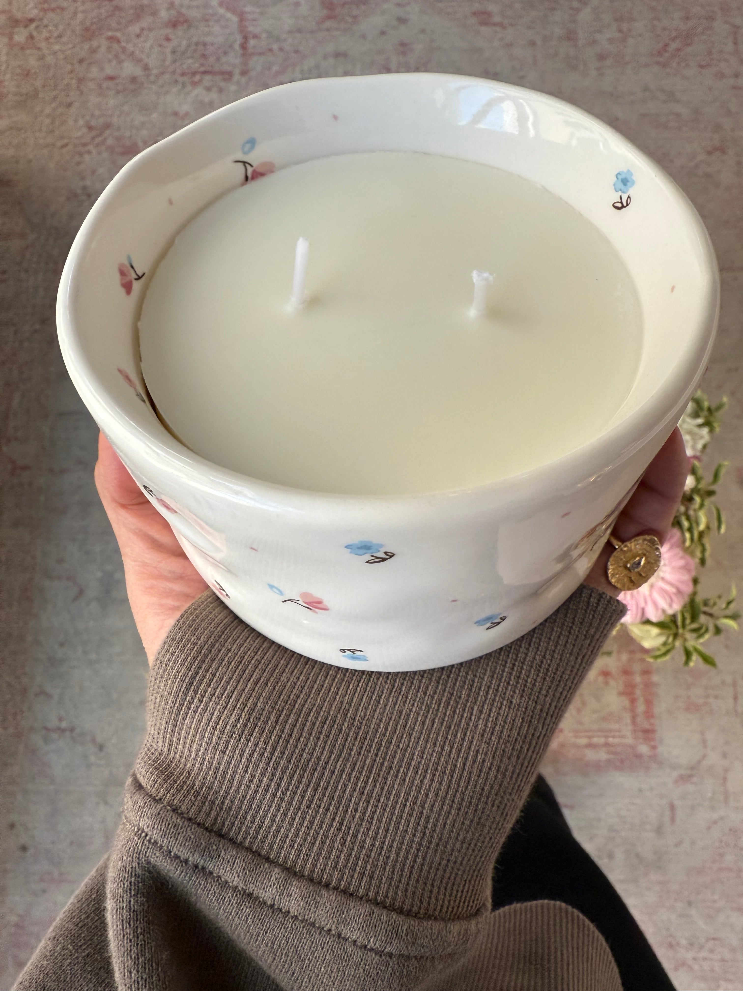 Ditsy Blooms Combo Birthday Tray (w/ Mug & Candle)