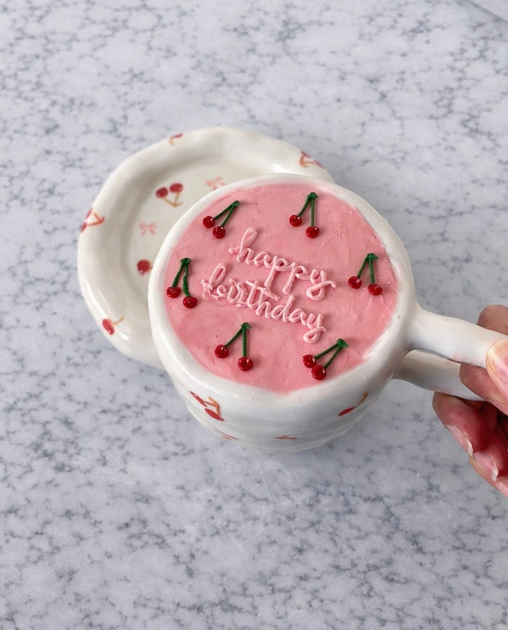 Cherry Birthday Mug Cake Box
