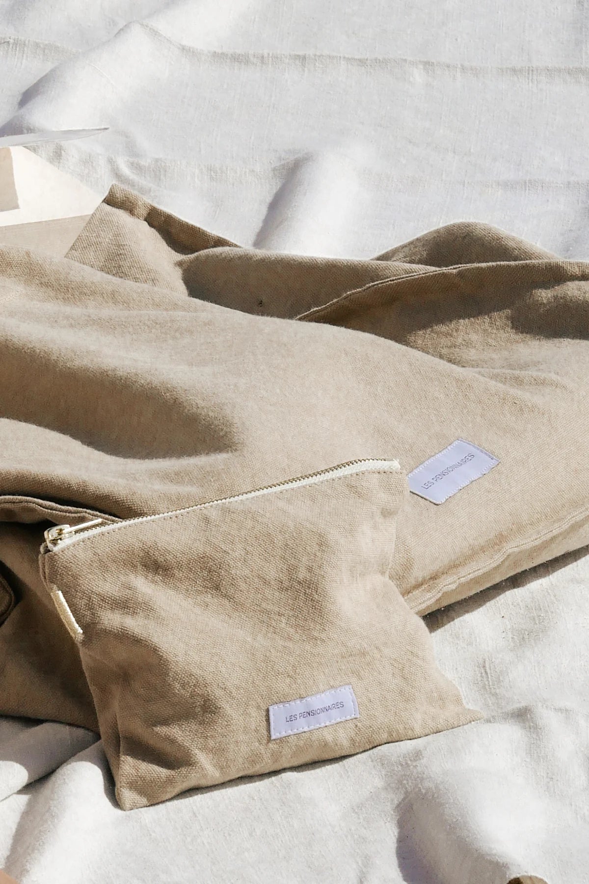 Small Canvas Pouch (Sand Beige)