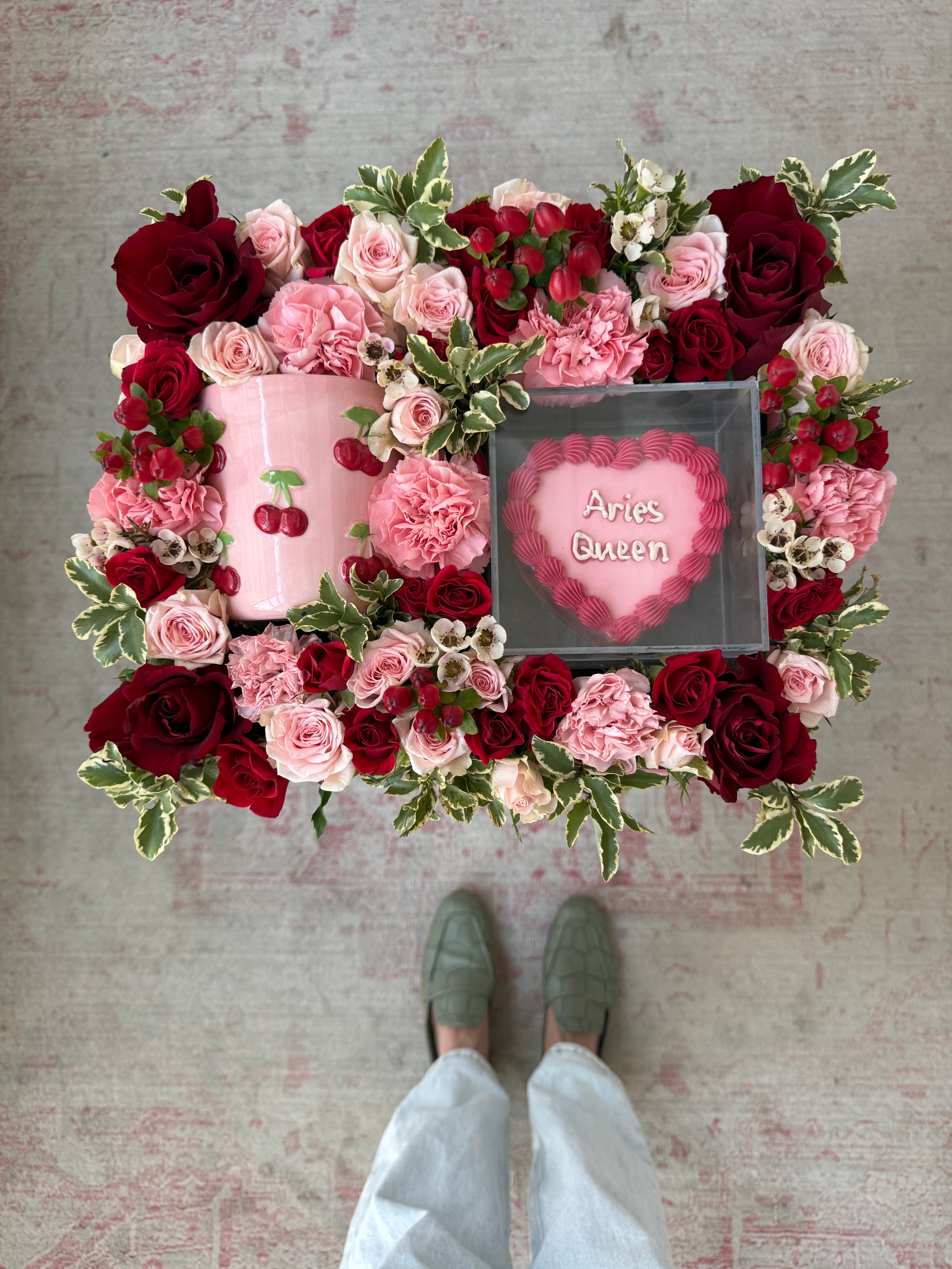 Aquarius Queen Birthday Tray (w/ Cherry Mug)