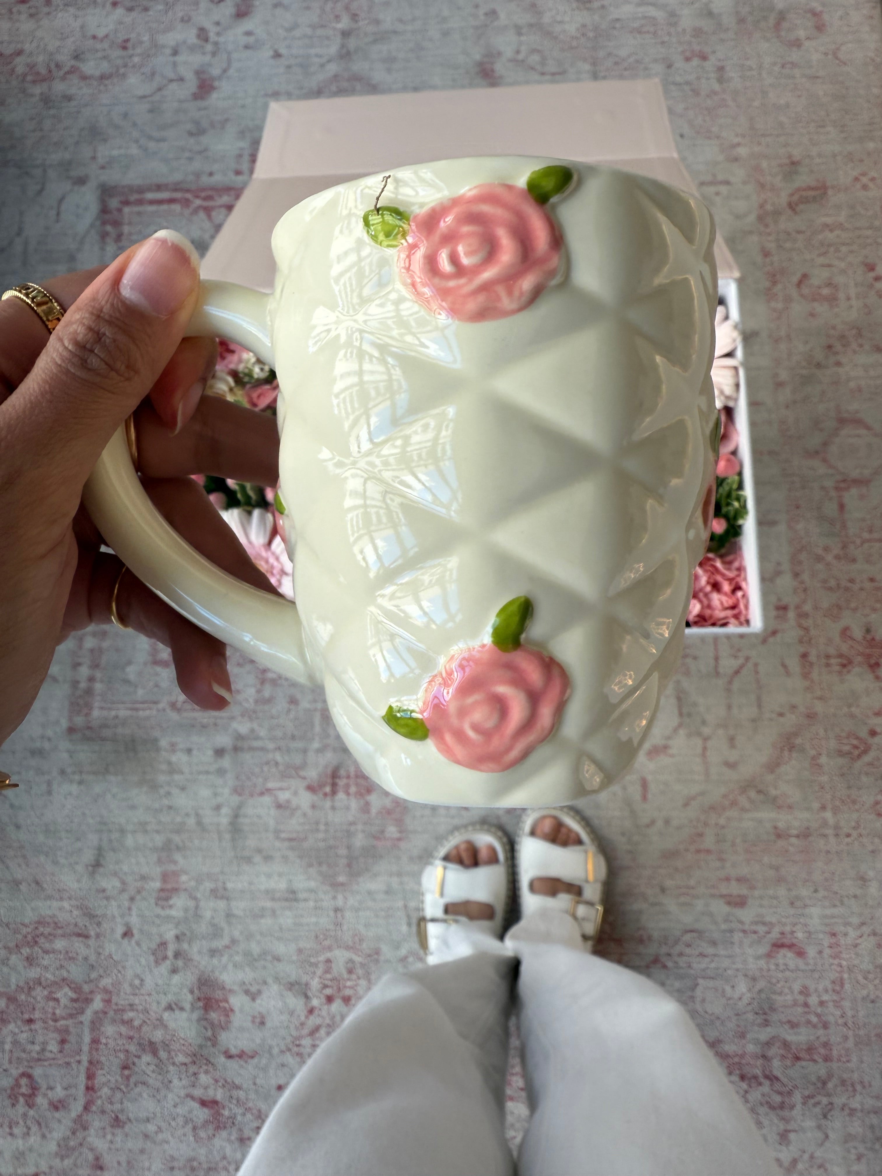 Quilted Rose Mug Parcel