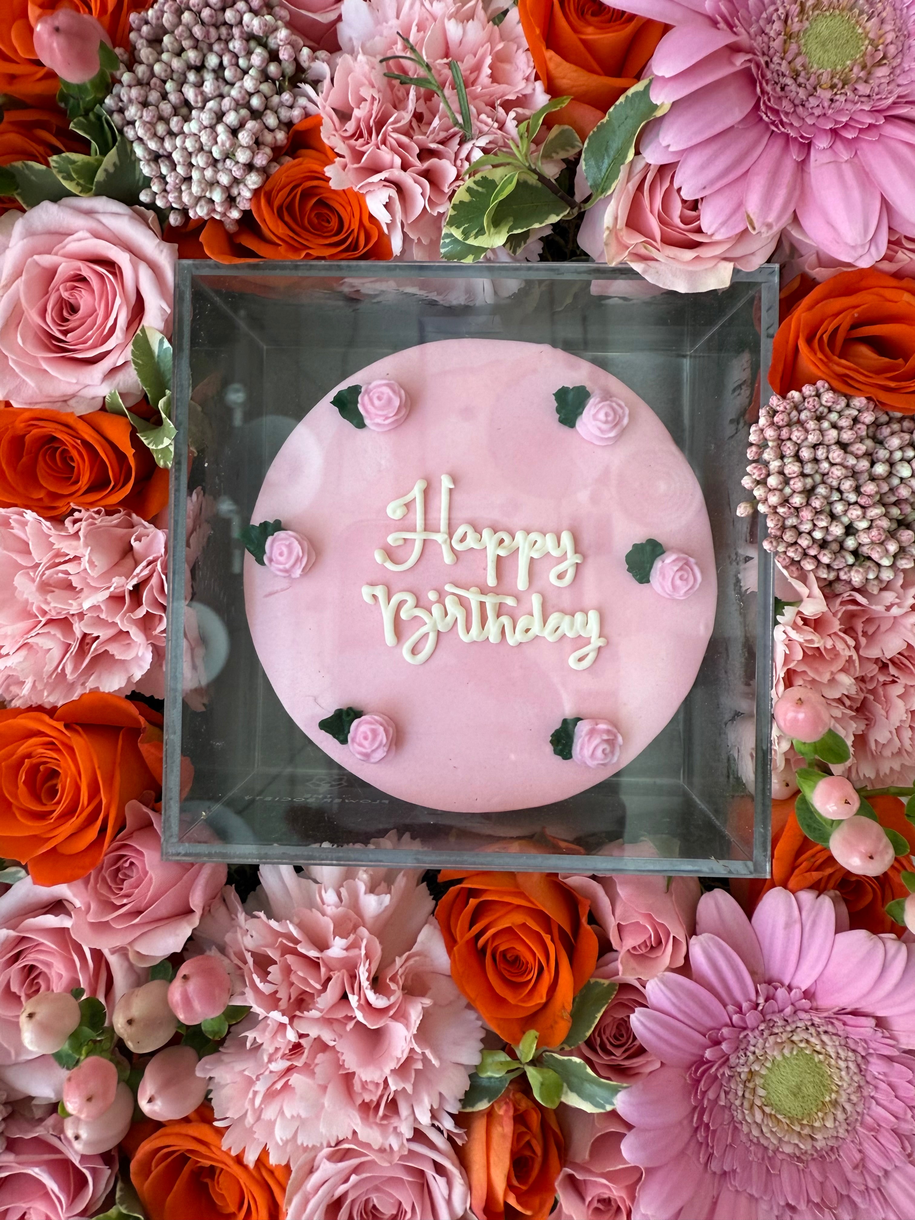 Peachy Drip Birthday Tray