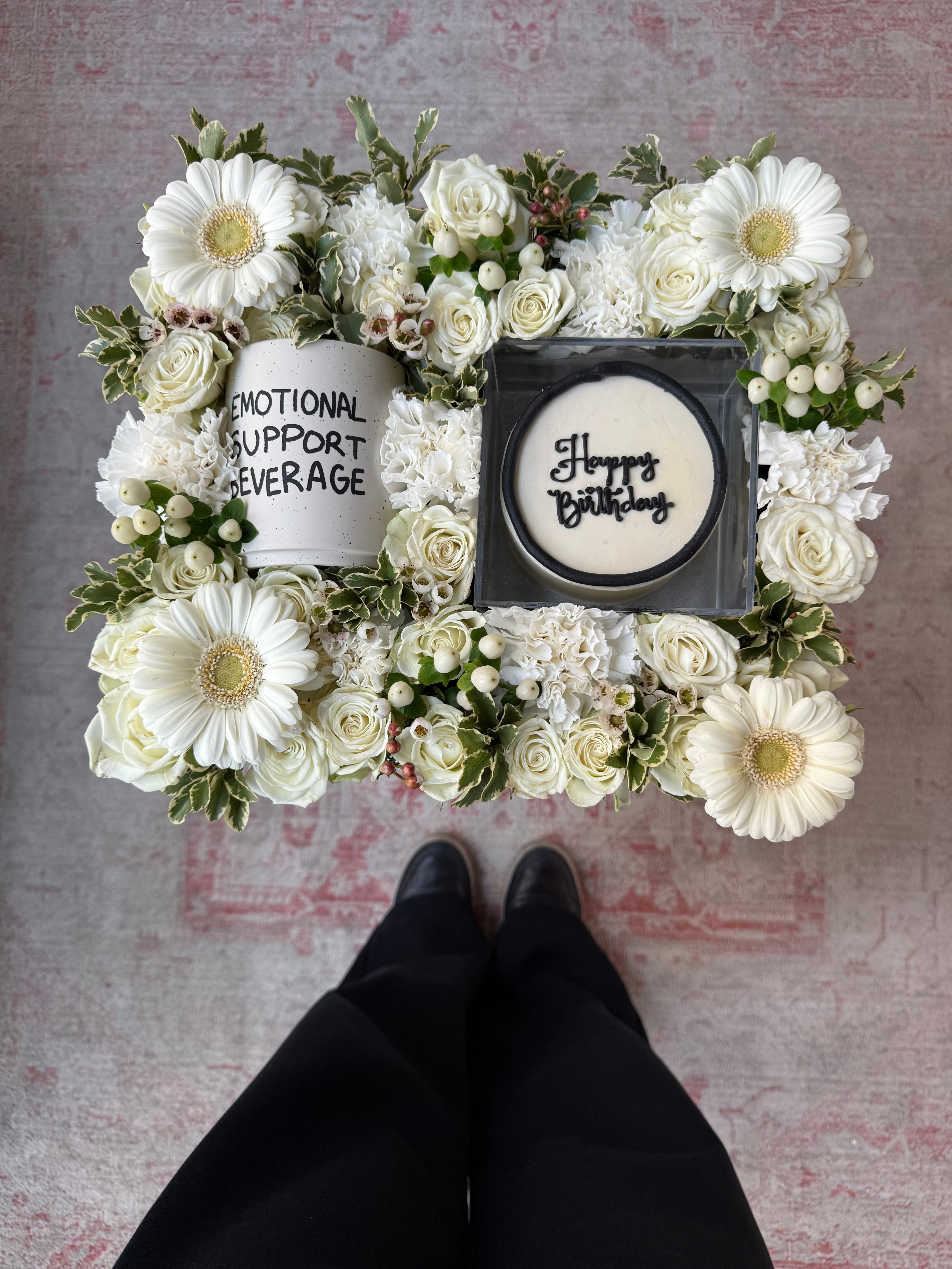 Emotional Support Birthday Tray w/ Mug