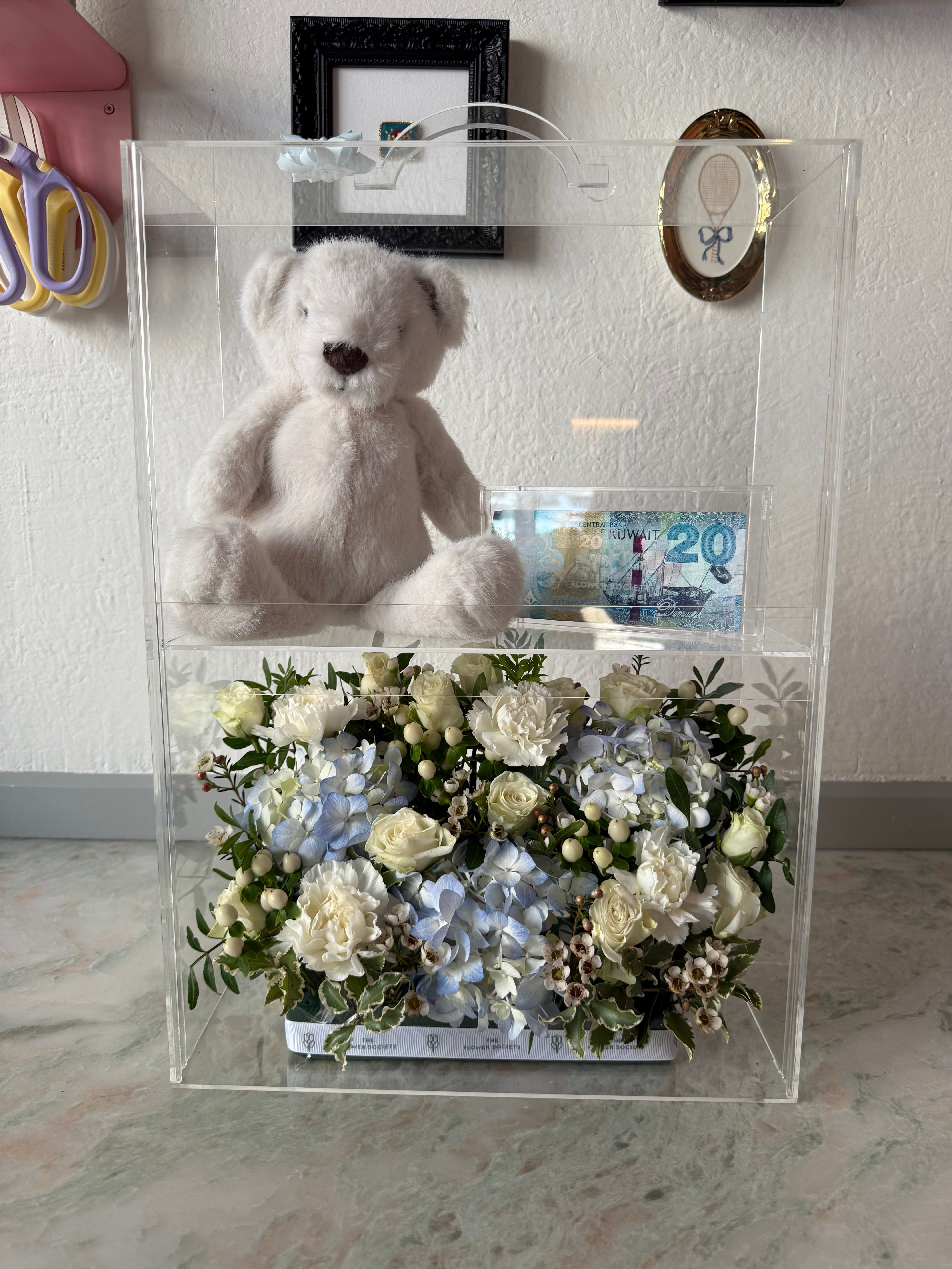 Baby Boy Newborn Box (with Flower & Cash)