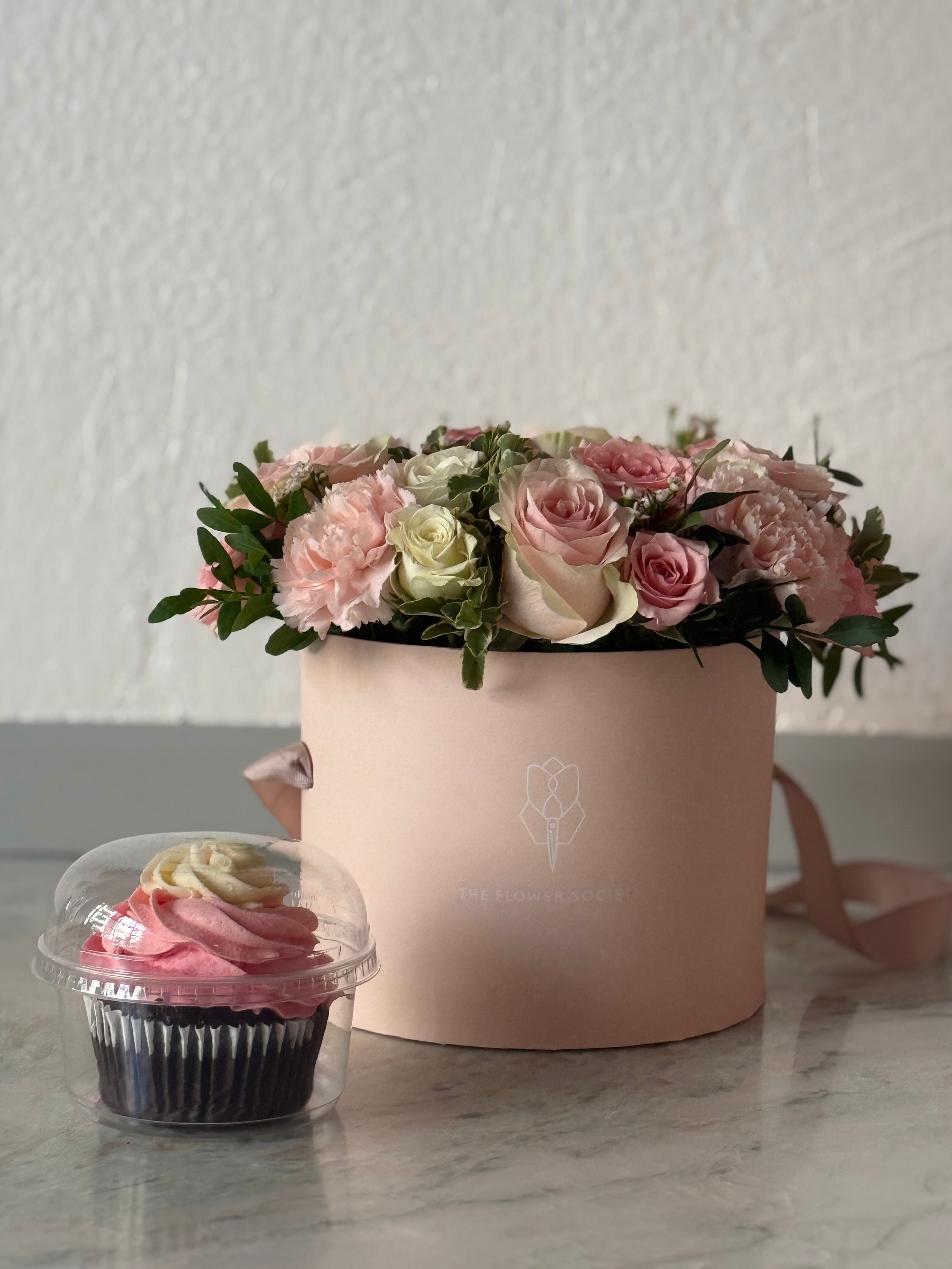 Pink Cupcake Hatbox