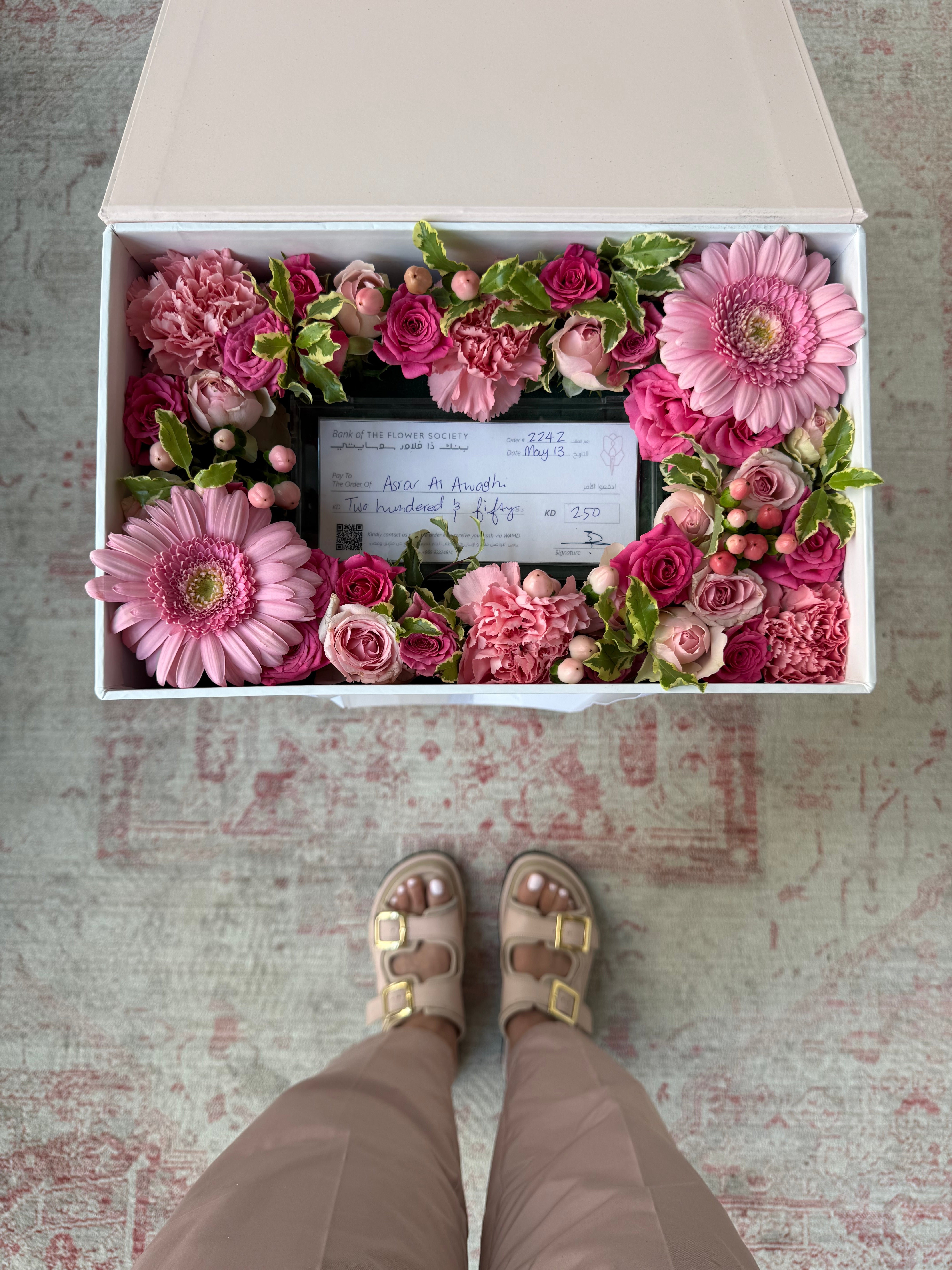 Pink Cheque Parcel