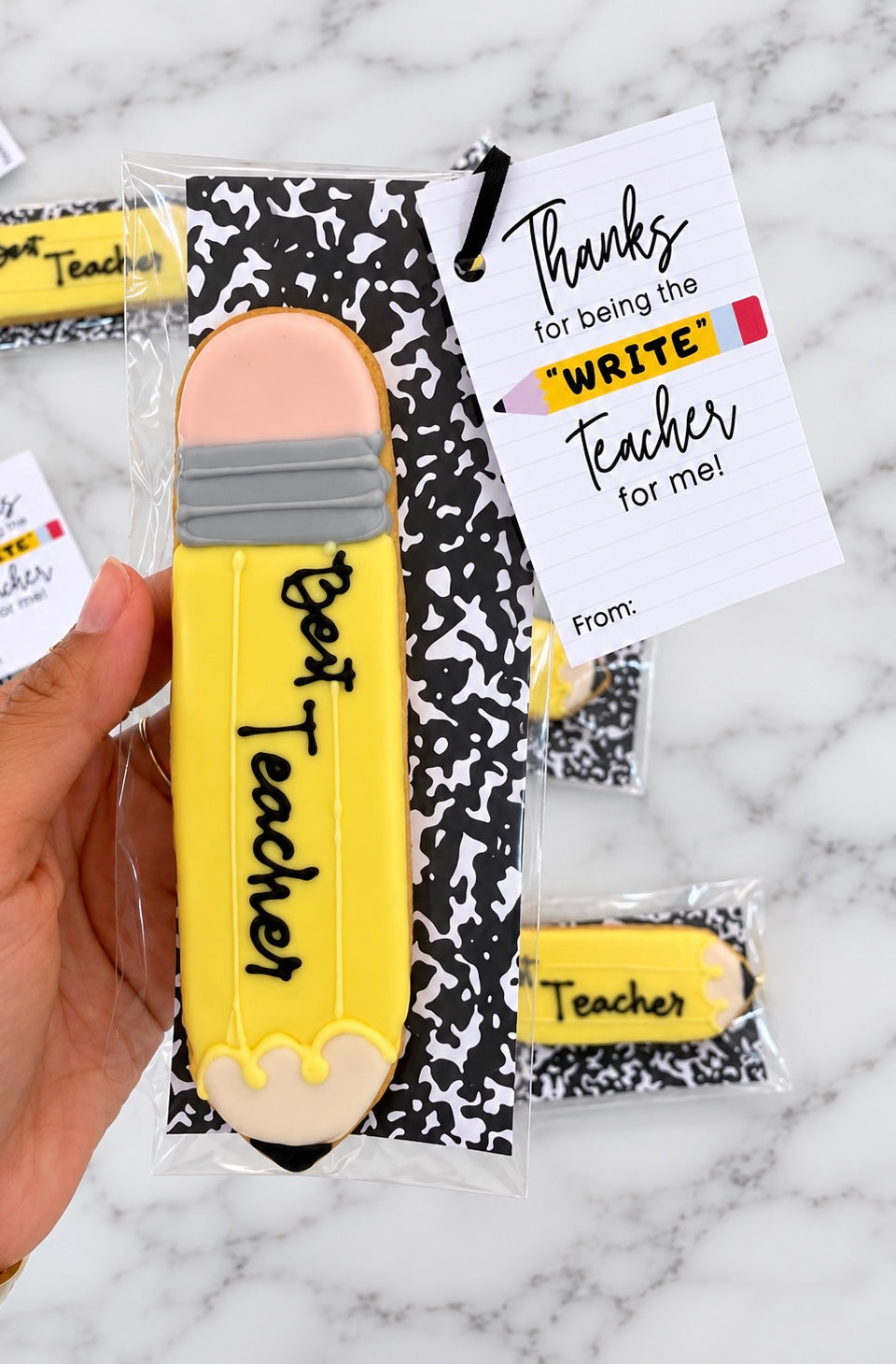 Teacher’s Day Pencil Sugar Cookies