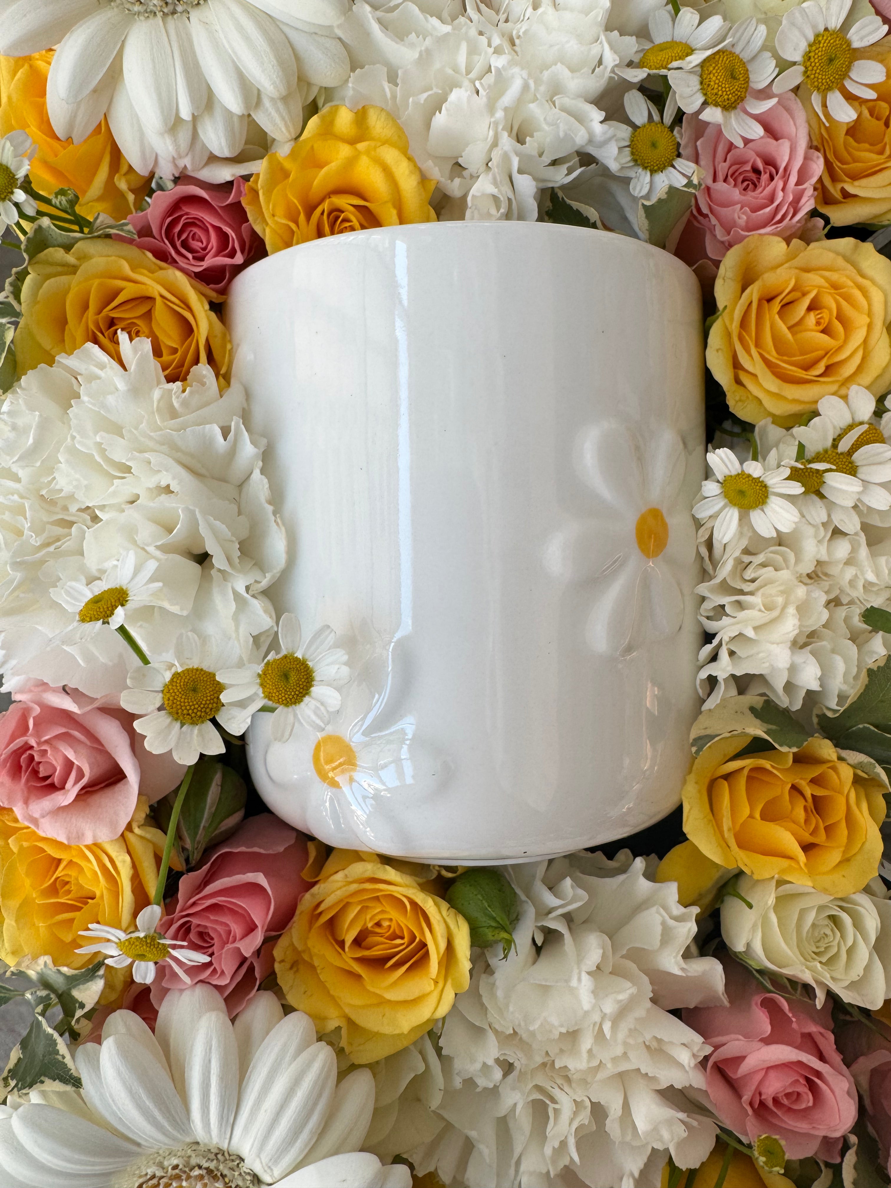 Pink Daisy Birthday Tray