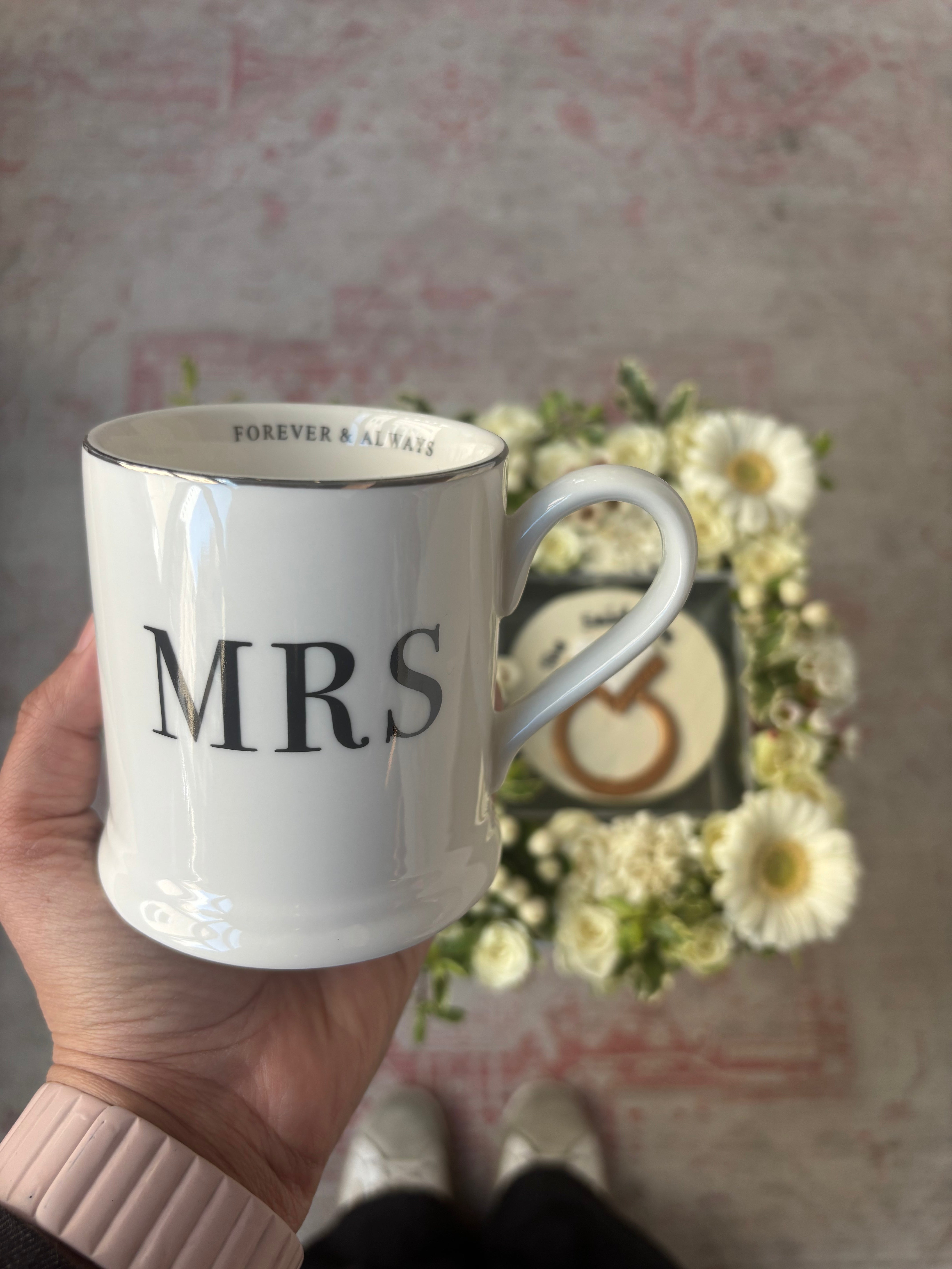 She Said Yes Tray w/ Mrs. 2026 Coaster