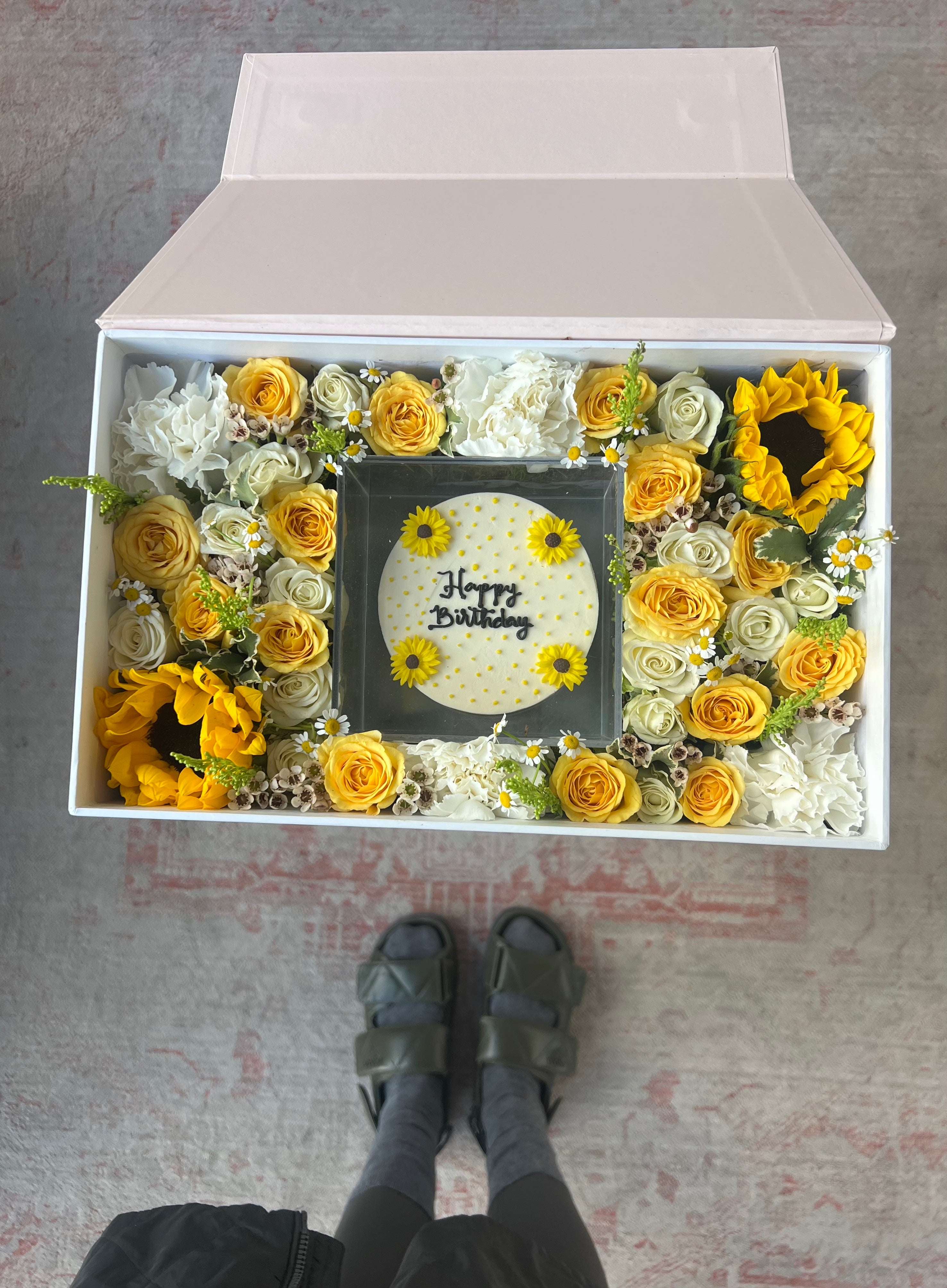 Sunflower Birthday Cake Parcel