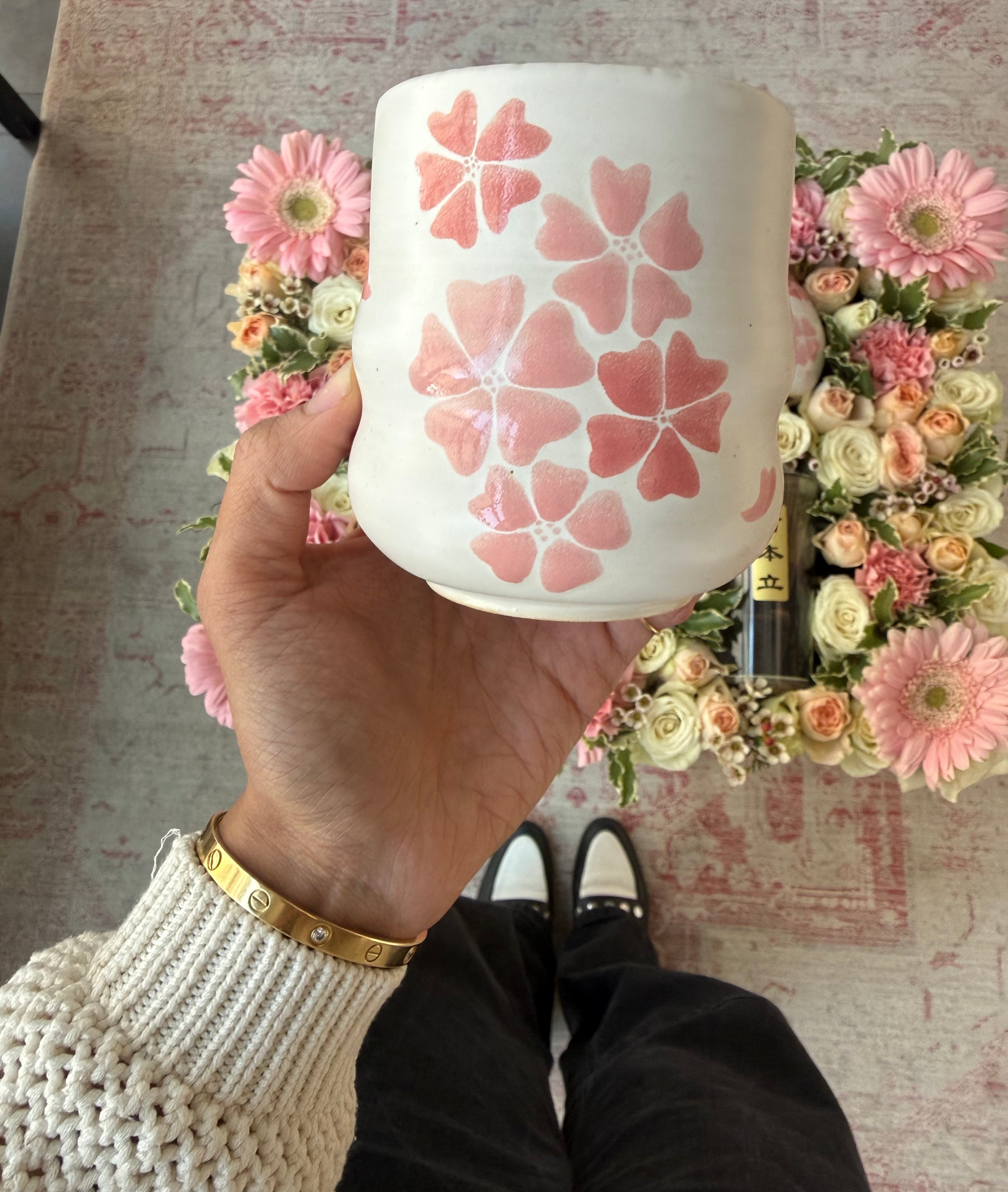 Oysa Bloom Matcha Set Tray