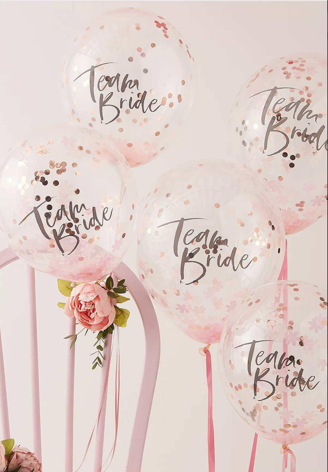 Confetti Team Bride Balloons