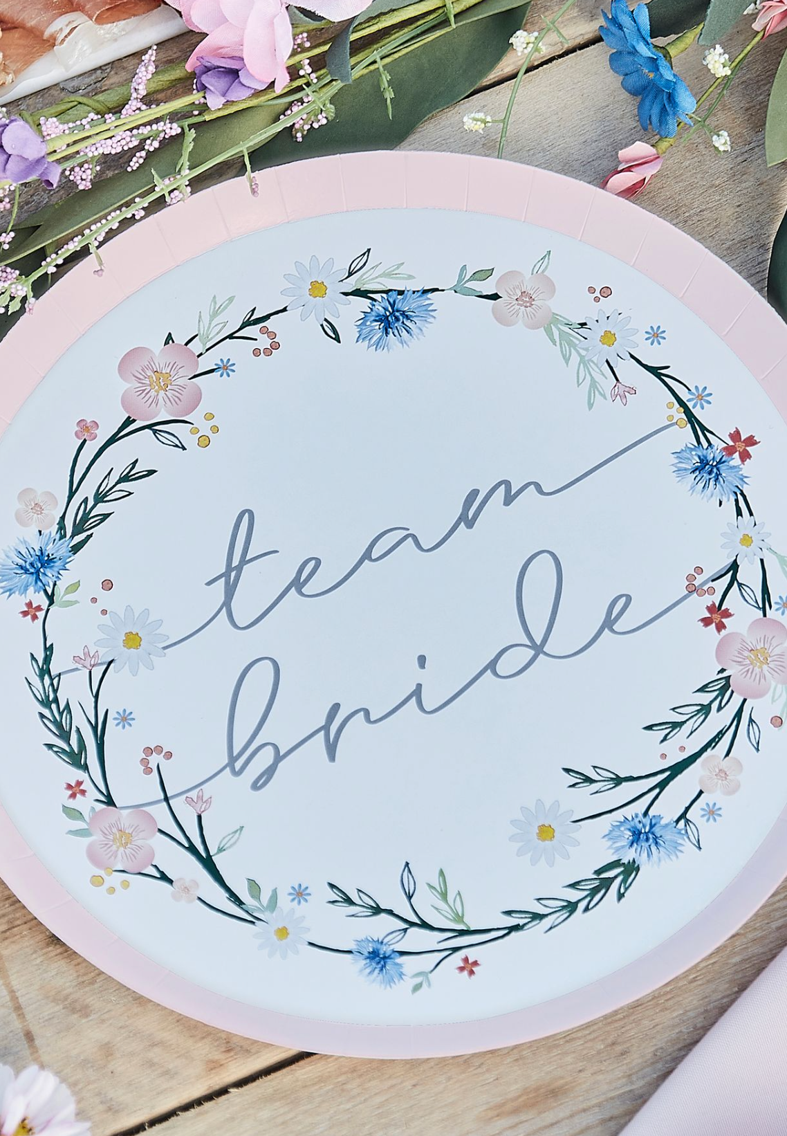Team Bride Plates