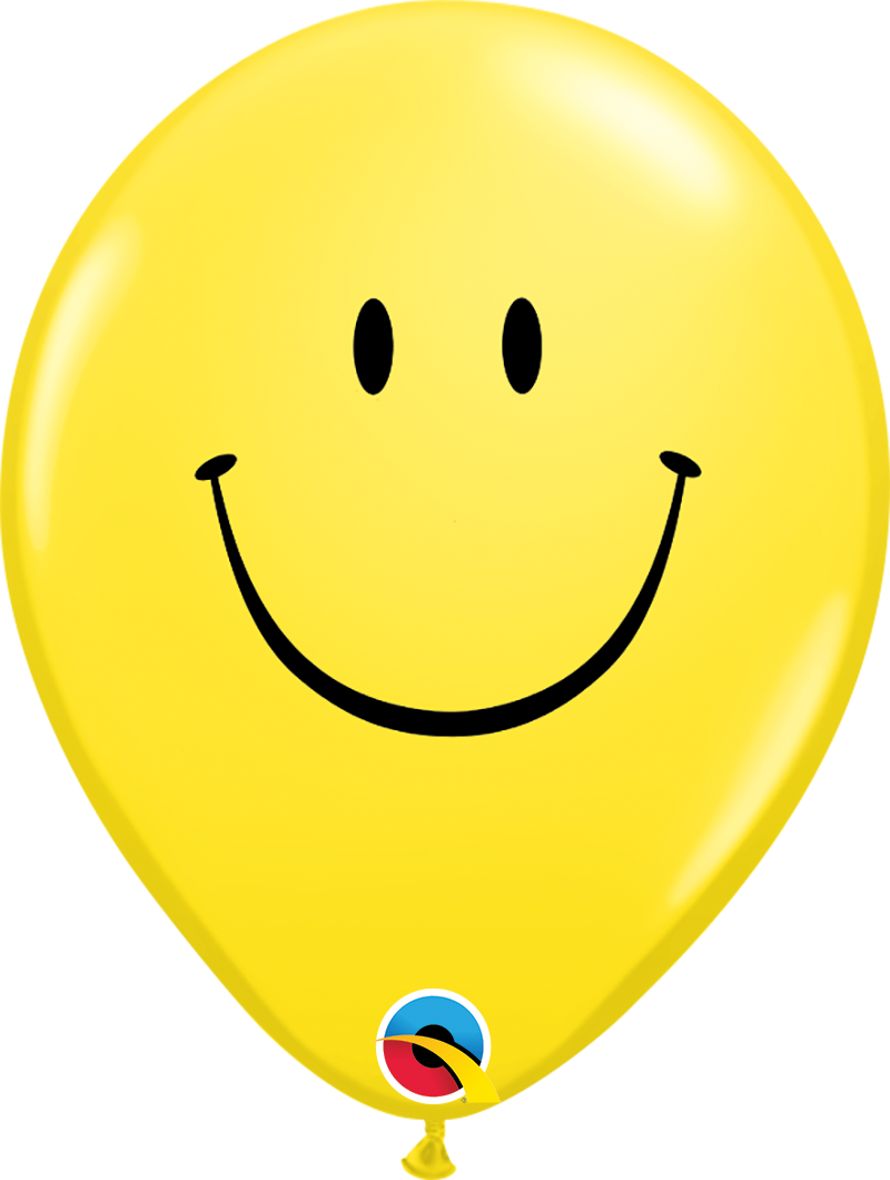 Smile Face 11" Latex Balloon