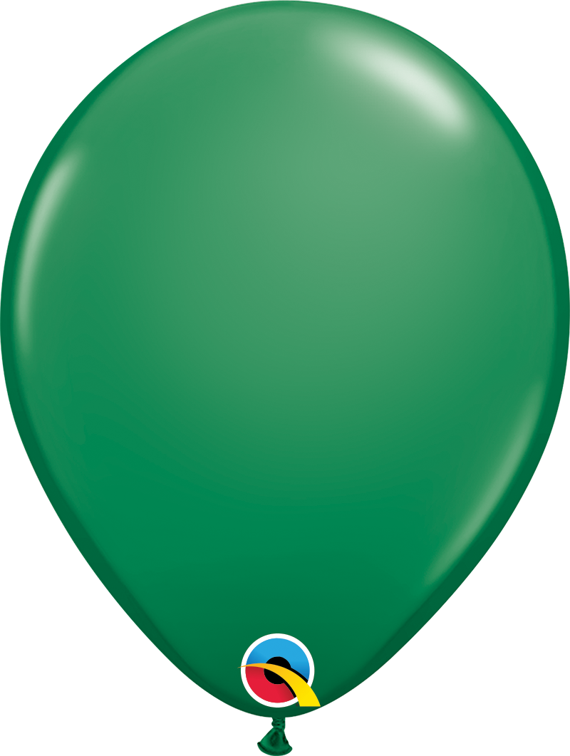 Green 11" Round Latex Balloon