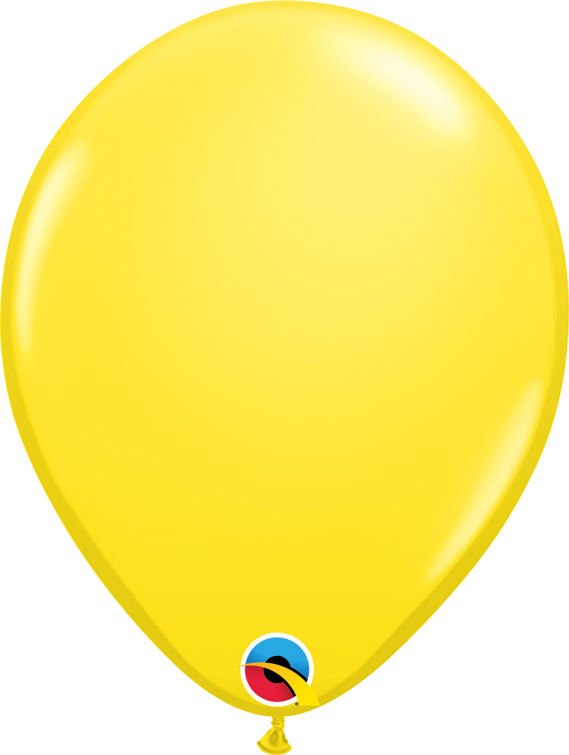 Yellow 11" Round Latex Balloon