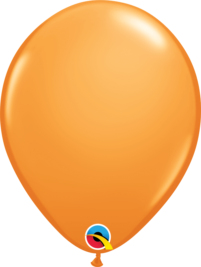 Orange 11" Round Latex Balloon