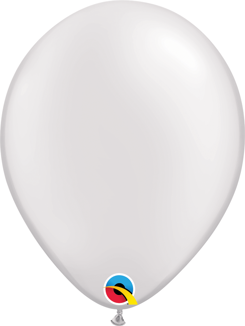 Pearl White 11" Round Latex Balloon