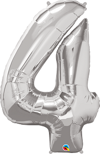 Number 4 Foil Balloon