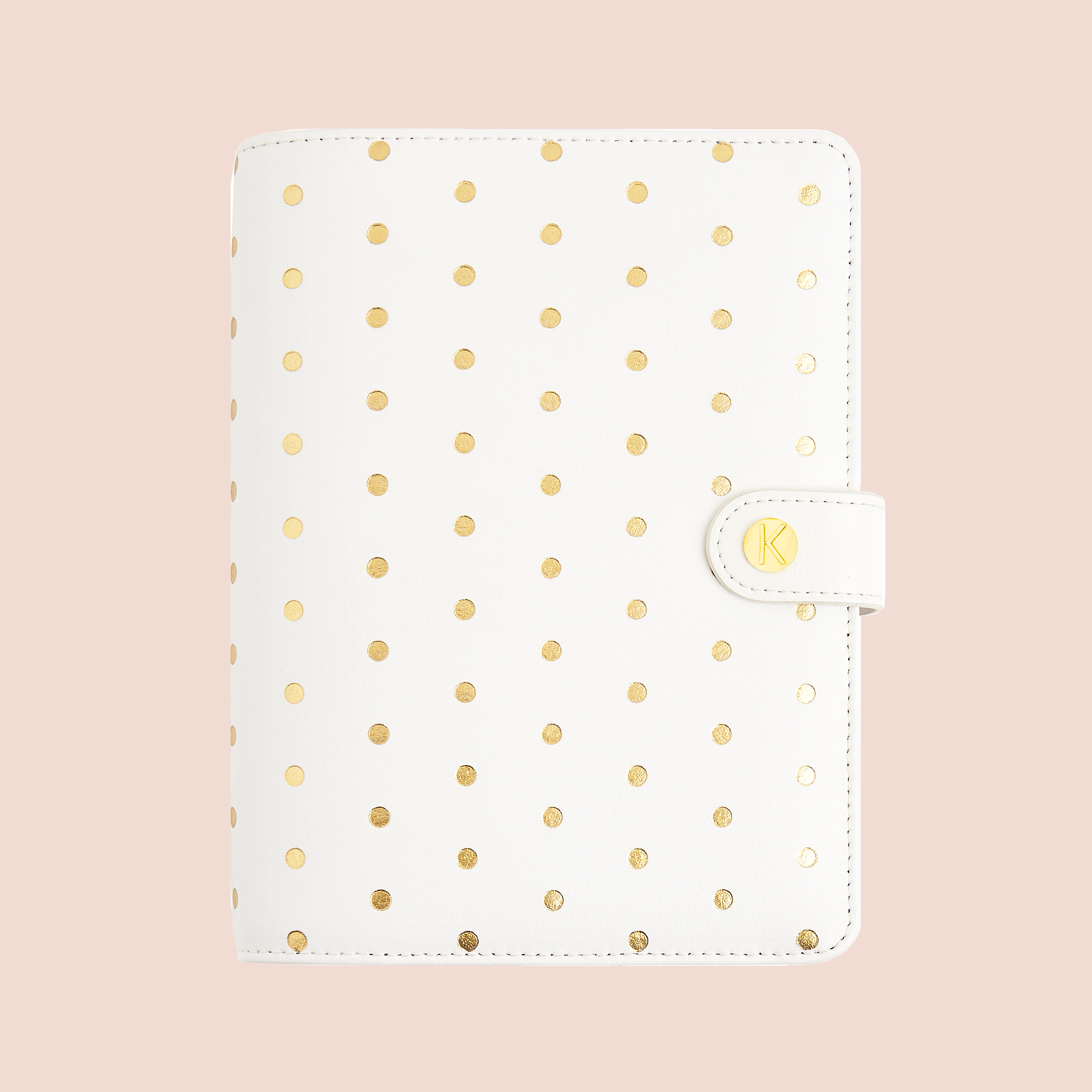 Leather Gold Dotted Personal Planner