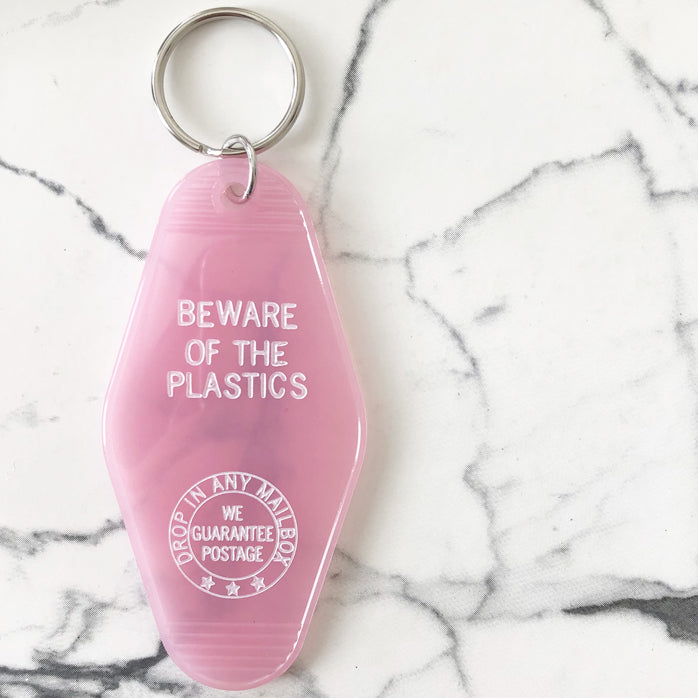 Beware of Plastics Key Tag