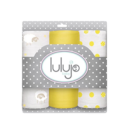 Sunshine Yellow (Pack of 3) Muslin Receiving Blankets
