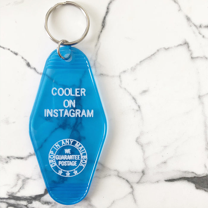 Cooler on Instagram Key Tag