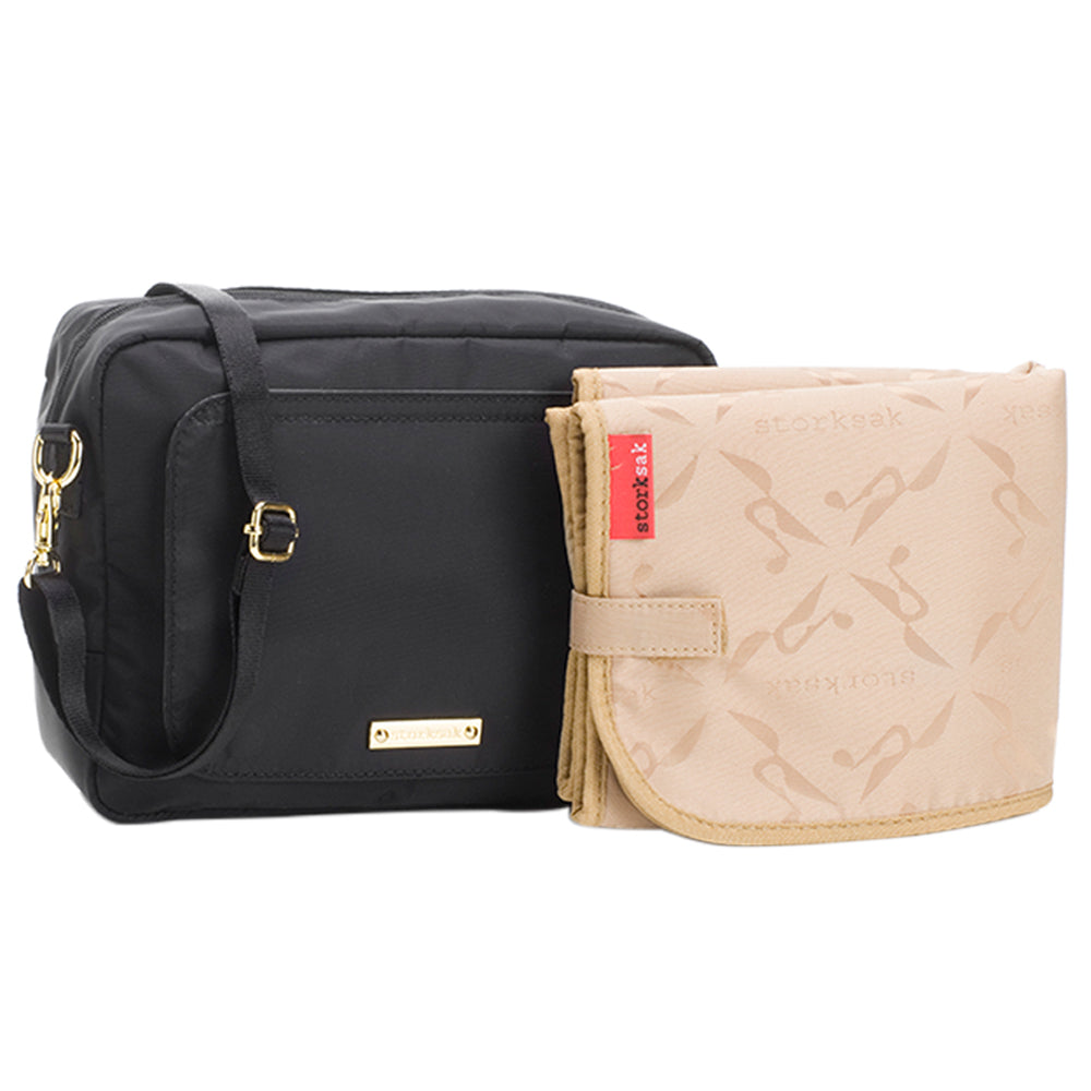 Storksak Crossbody Mini Fix Bag (Black)