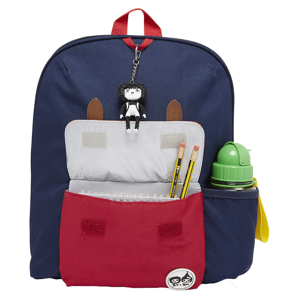 Midi Zip & Zoe Backpack Navy Color Block