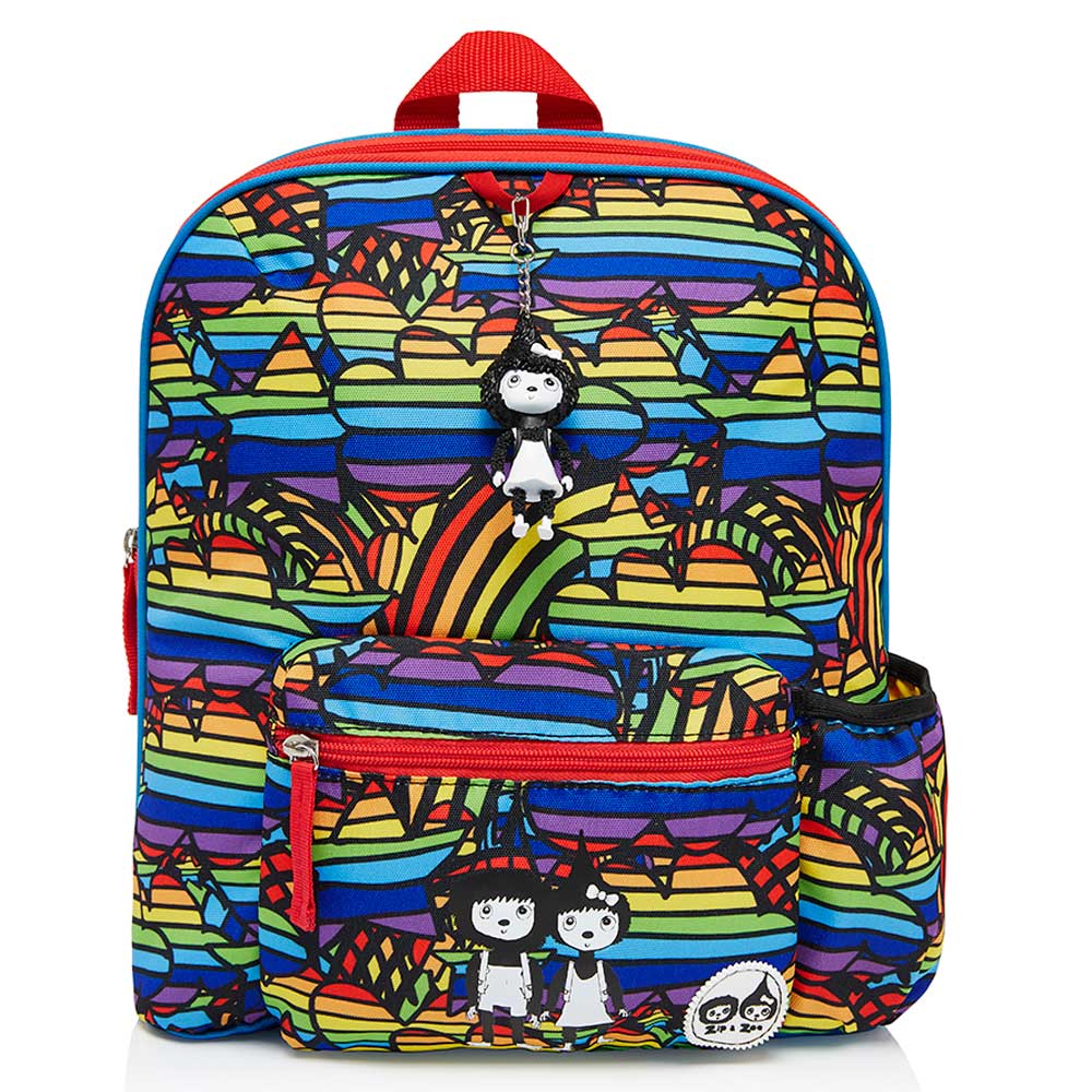 babymel zip & zoe mini backpack with detachable reins Midi Zip & Zoe Backpack Rainbow
