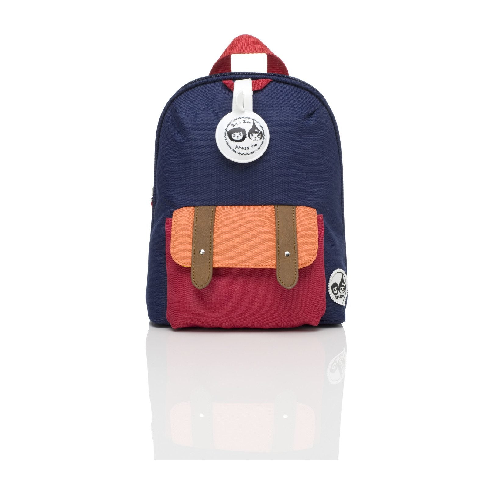 Mini Zip & Zoe Backpack Navy Color Block