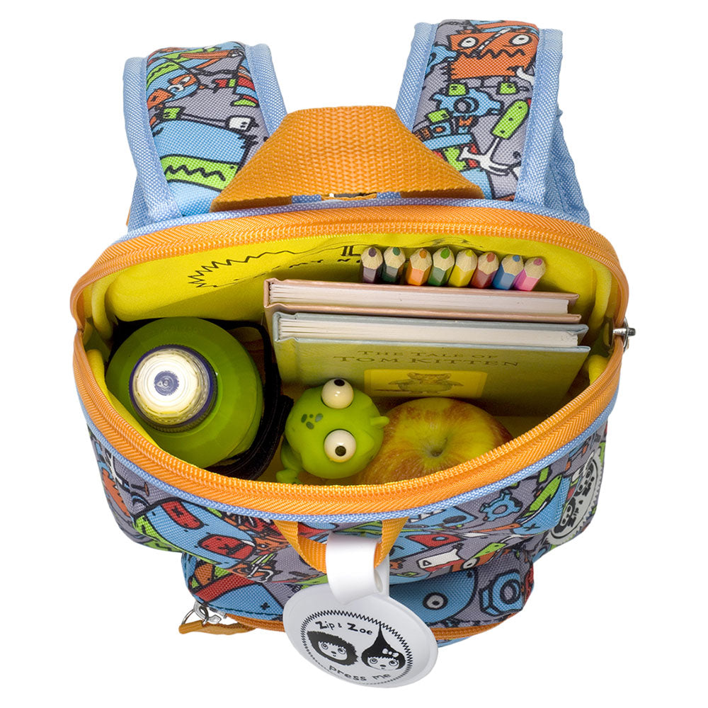 Mini Zip & Zoe Backpack Robot (Blue)