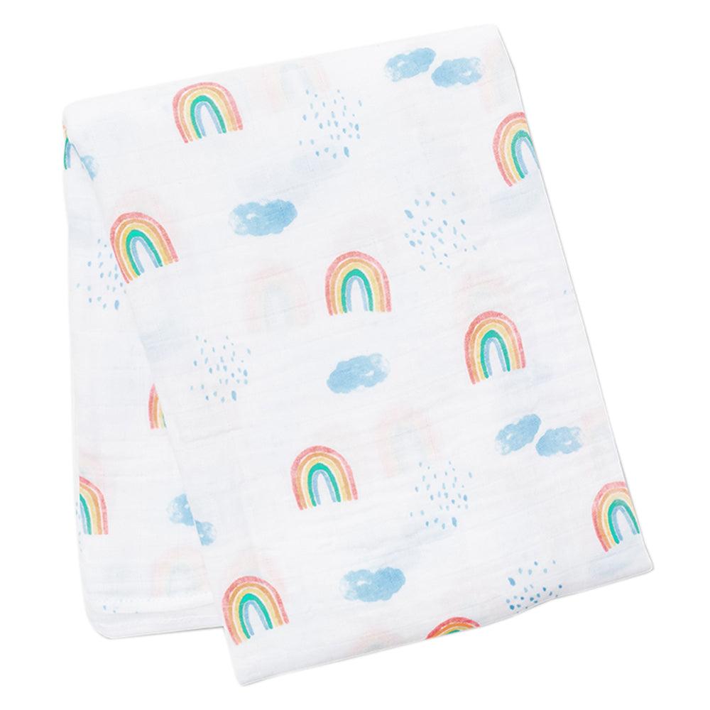 Rainbow Sky Muslin Swaddle